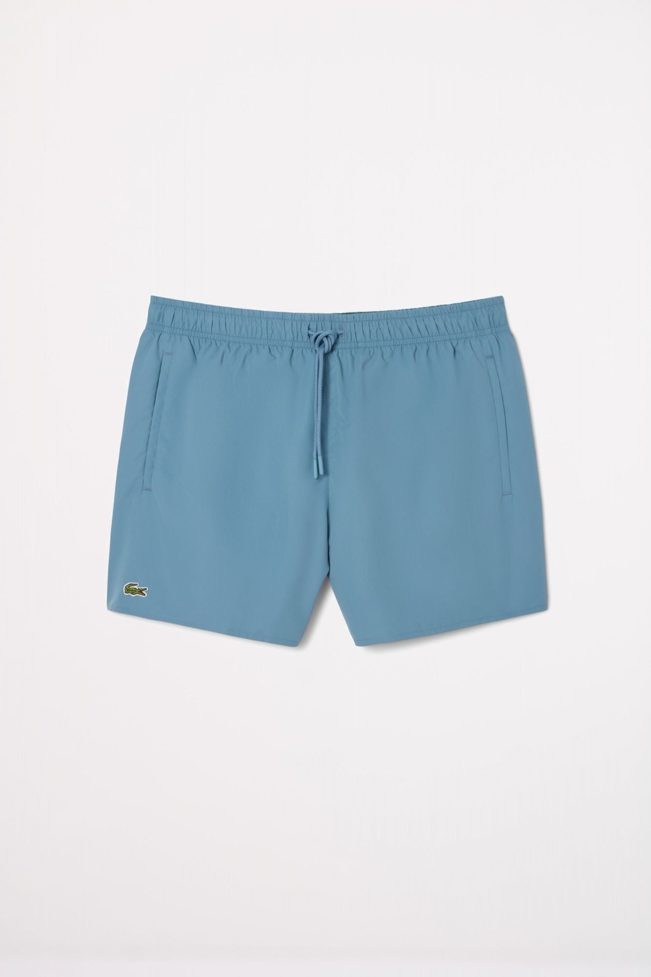 LACOSTE SHORT SLEEVED RIBBED COLLAR en color AZUL (1)