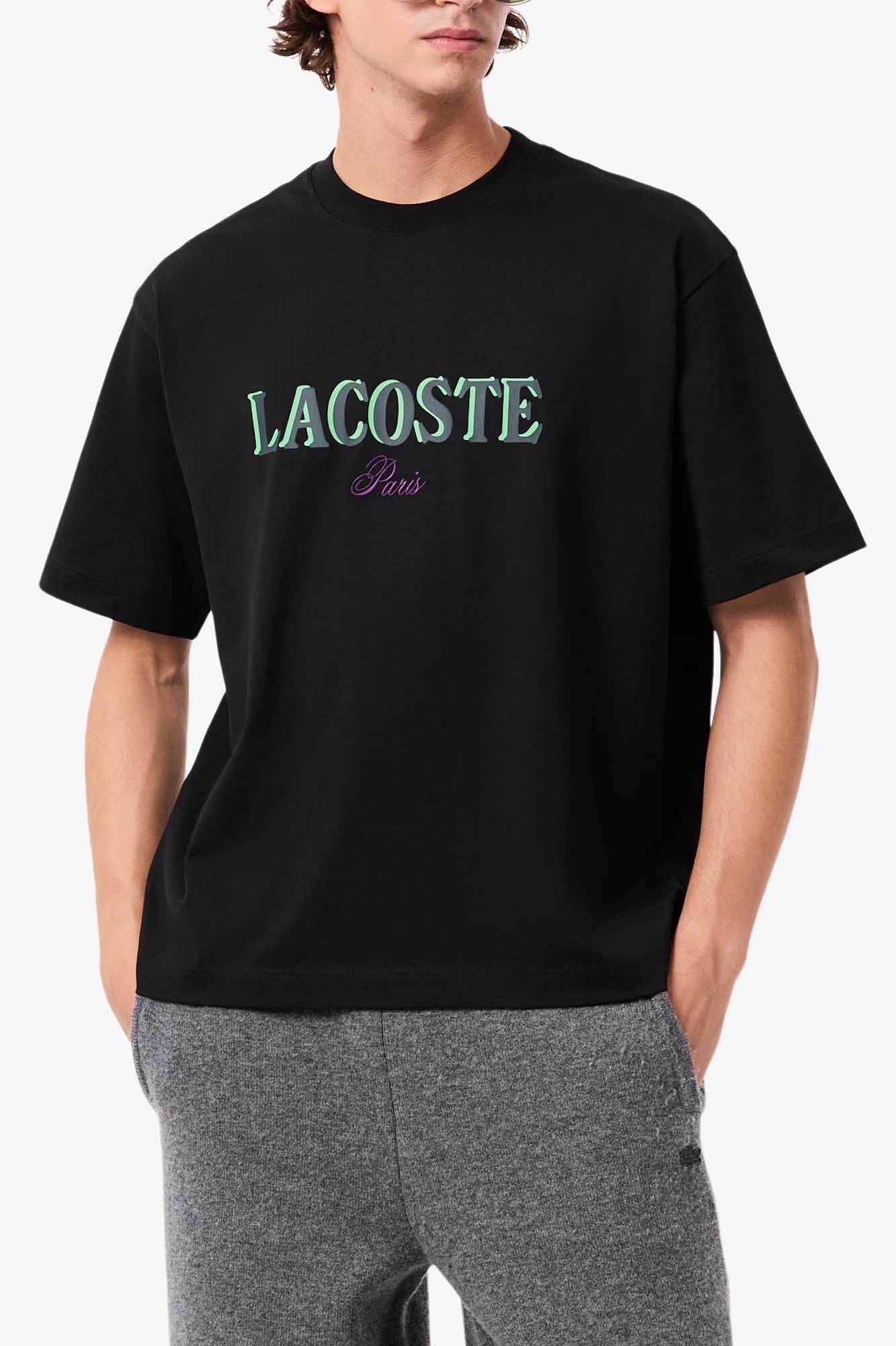 LACOSTE CLASSIC FIT T-SHIRT en color NEGRO (1)