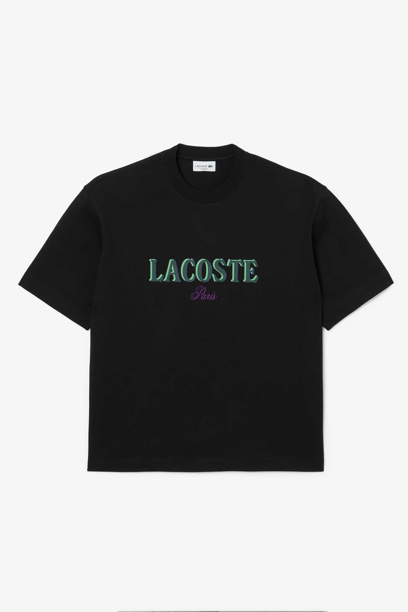 LACOSTE CLASSIC FIT T-SHIRT en color NEGRO (2)