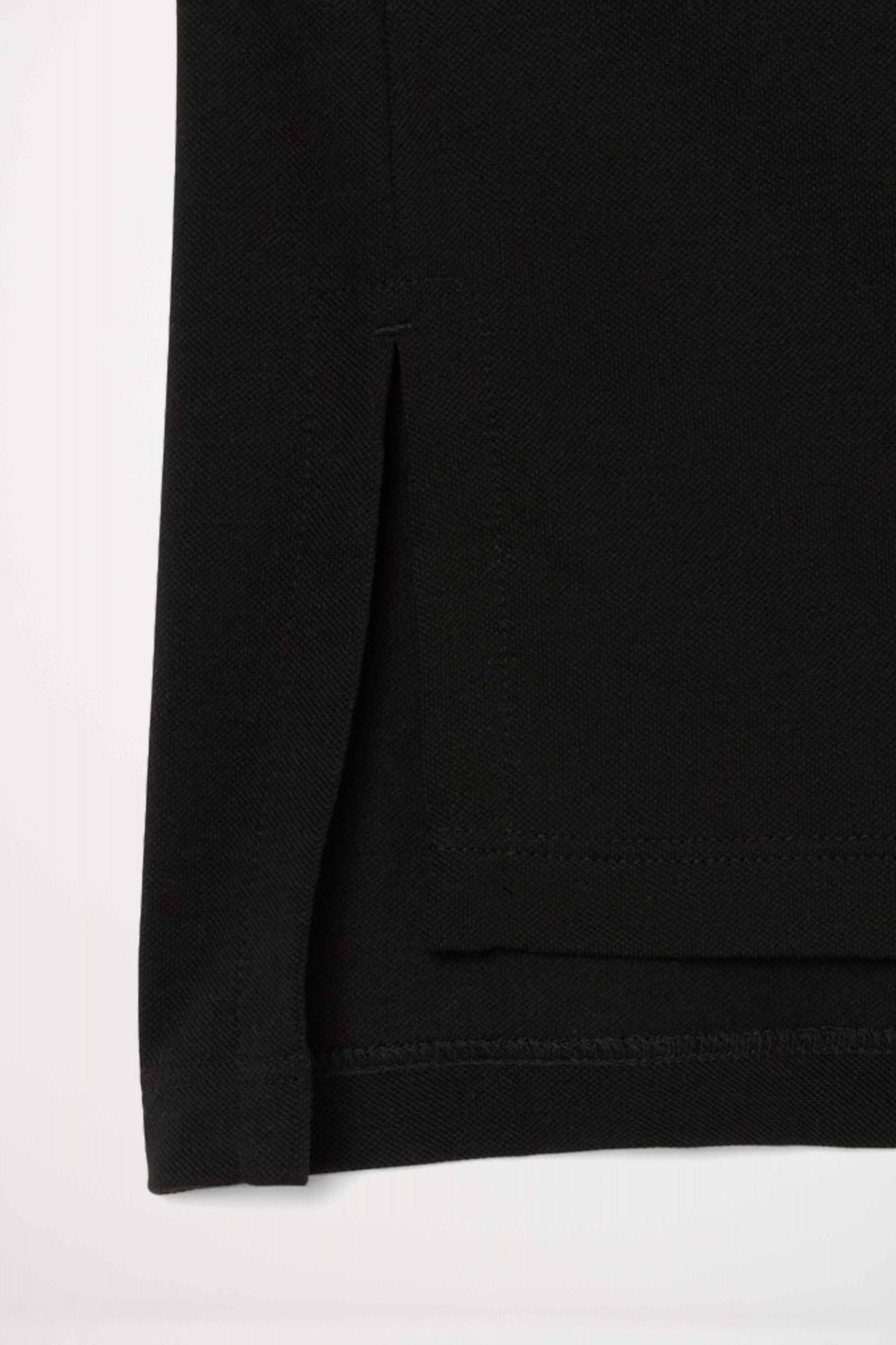 LACOSTE RELAXED FIT FLUID PIQUE POLO SHIRT en color NEGRO (3)