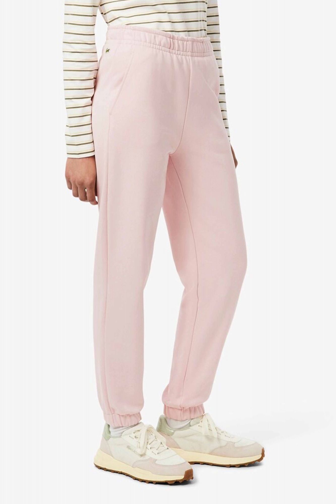 LACOSTE FLEECE SWEATPANTS en color ROSA (1)