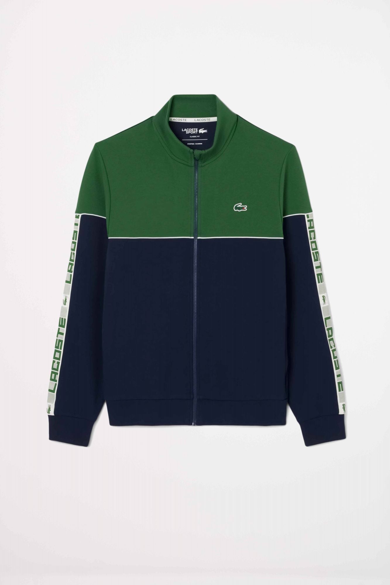 LACOSTE TENNIS ZIP-UP COLORBLOCK SWEATSHIRT en color AZUL (2)