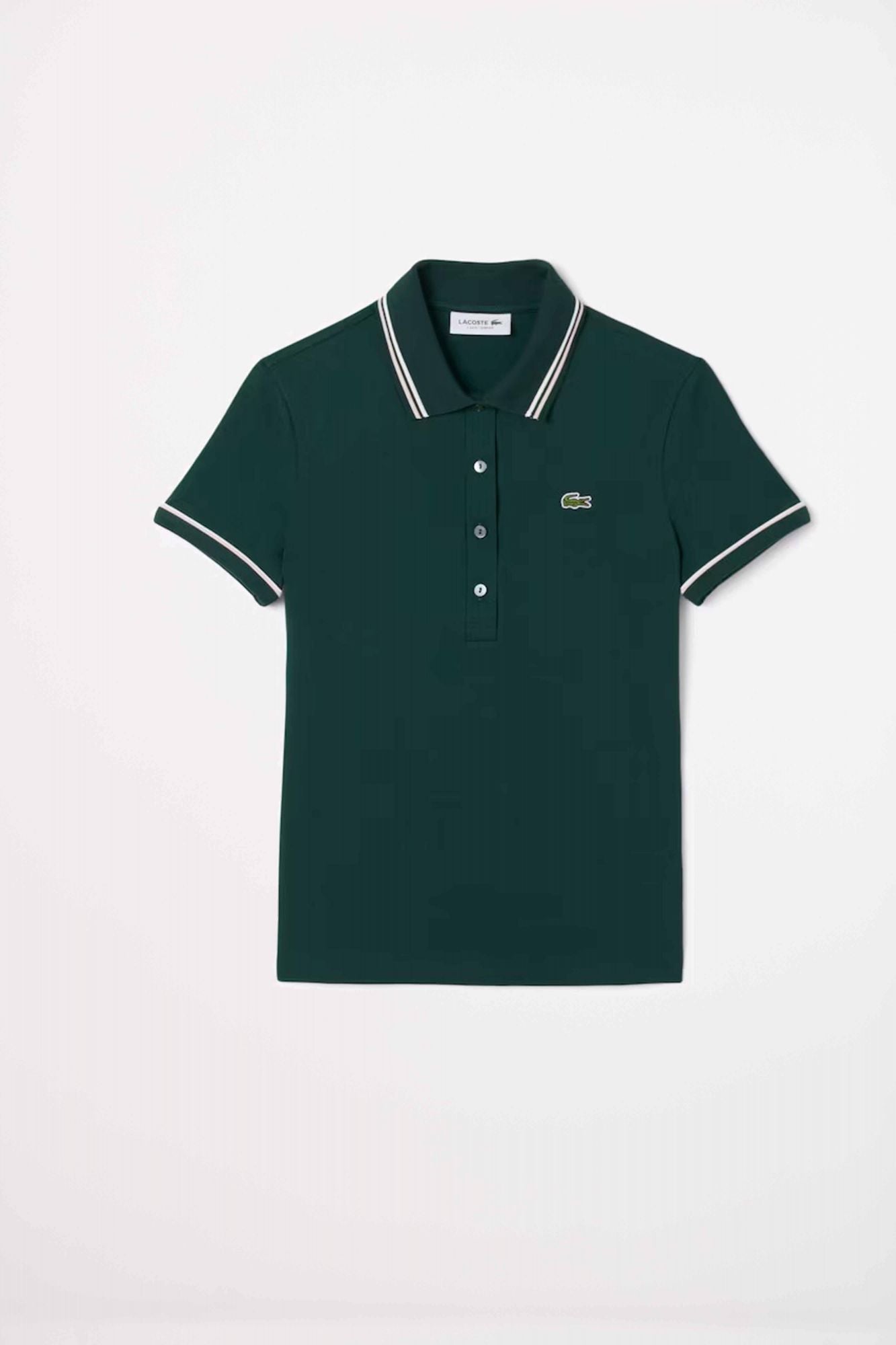 LACOSTE SLIM FIT POLO en color VERDE (1)