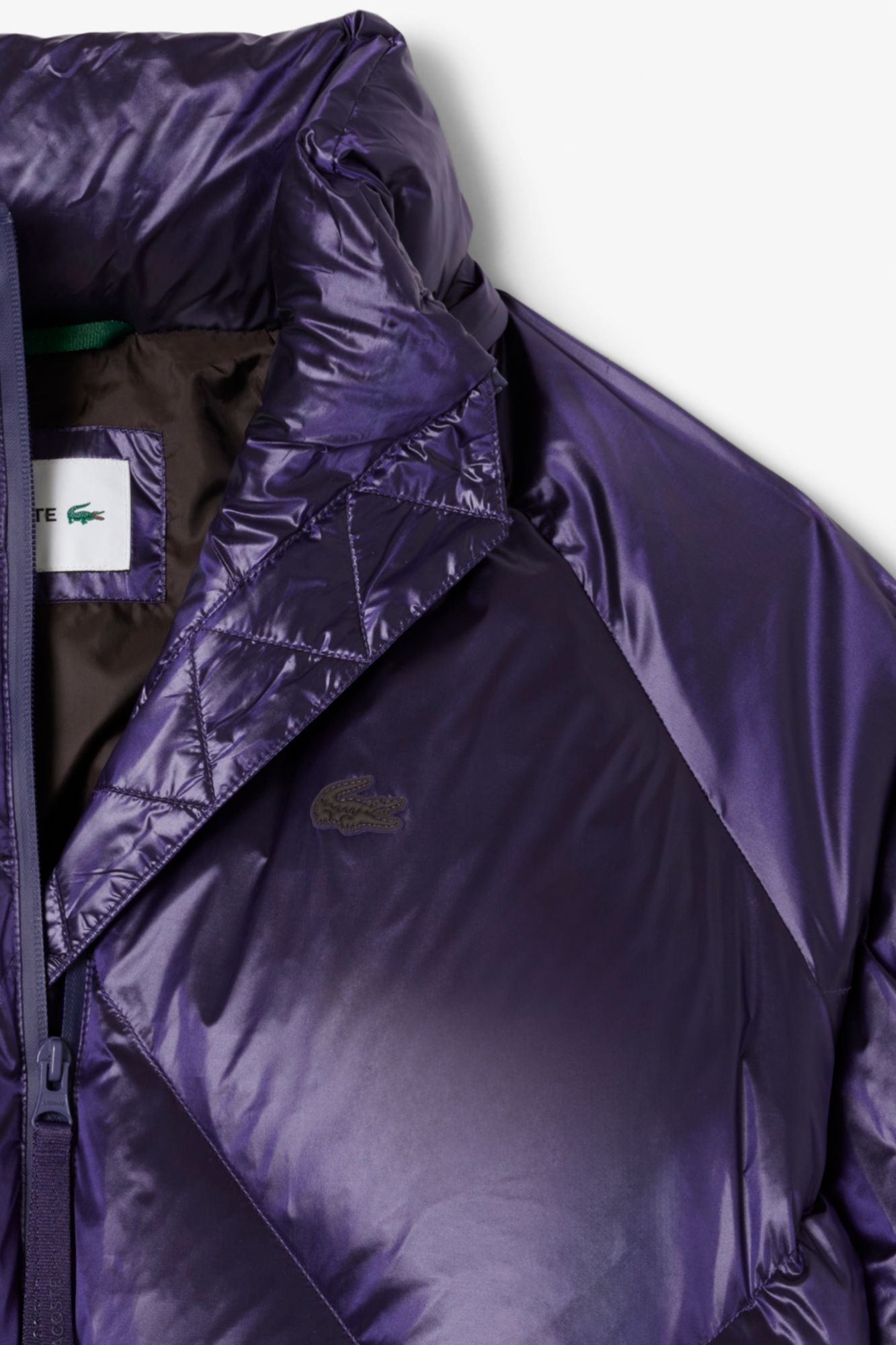LACOSTE PADDED HOODED JACKET en color VIOLETA (3)
