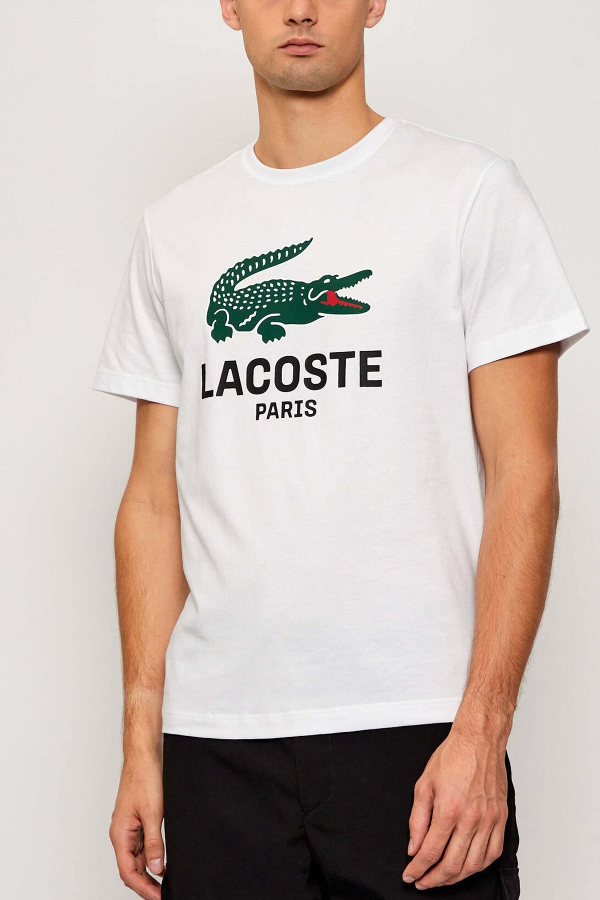 LACOSTE TEE SHIRT TURTLE NECK en color BLANCO (1)