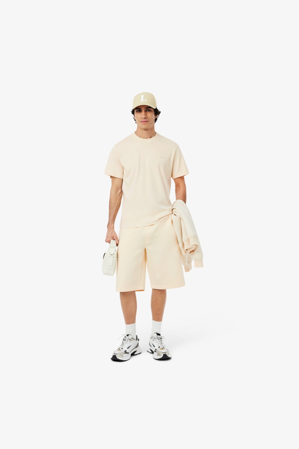 LACOSTE TEE SHIRT TURTLE NECK en color BEIS (5)