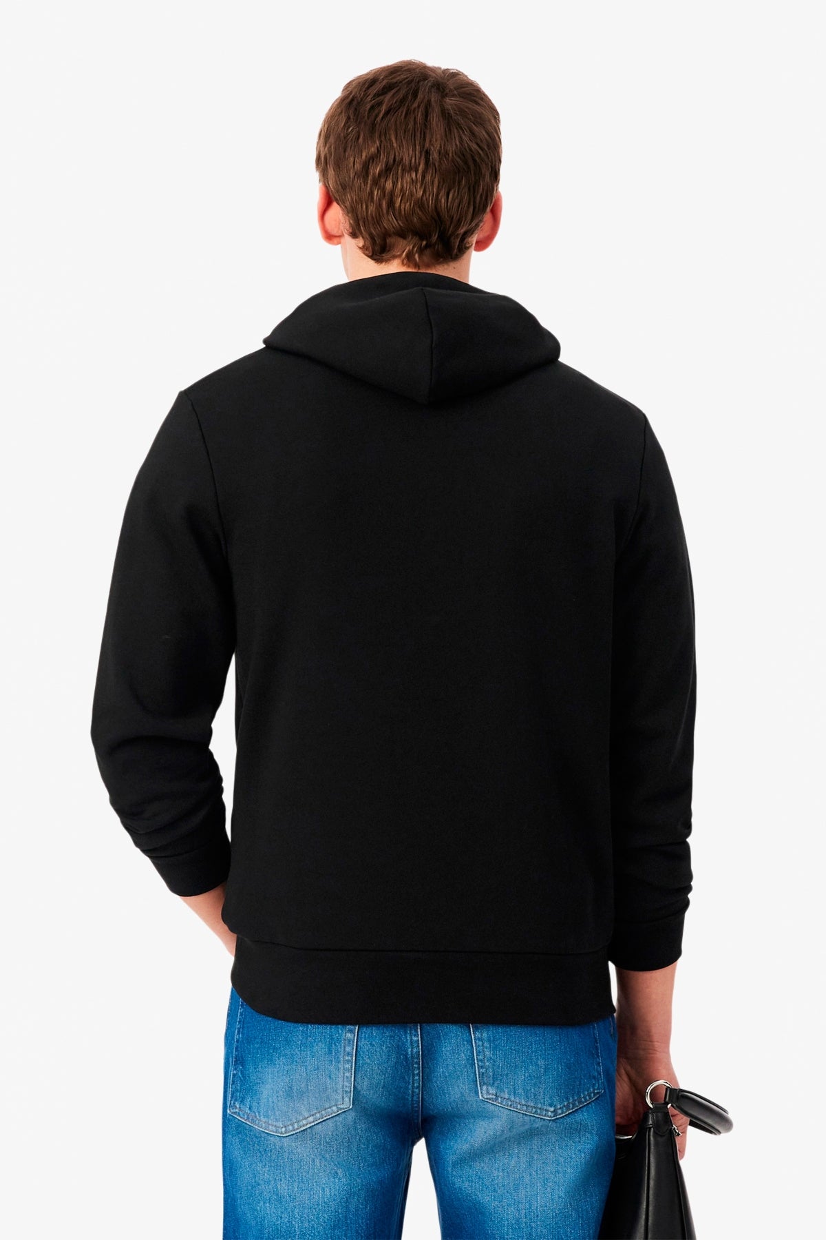 LACOSTE SH9839 SWEATSHIRTS CAPUCHE HOM en color NEGRO (2)