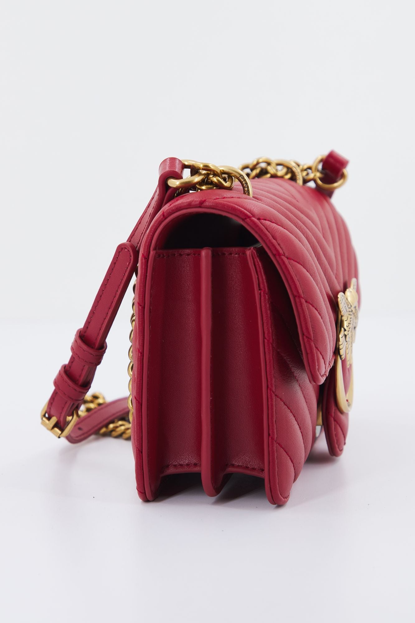PINKO LOVE MINI ICON CHEVRON en color ROJO (2)