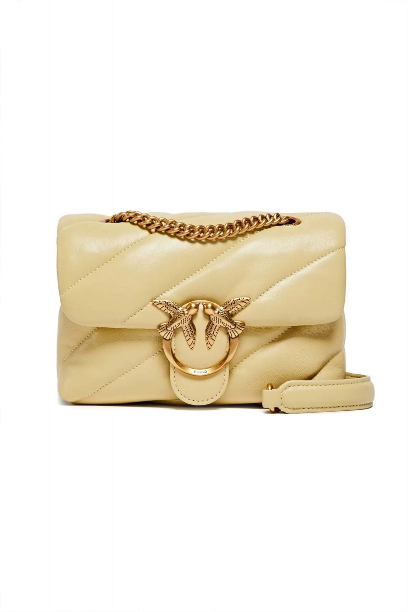 PINKO LOVE MINI PUFF CL SHEEP en color AMARILLO (1)