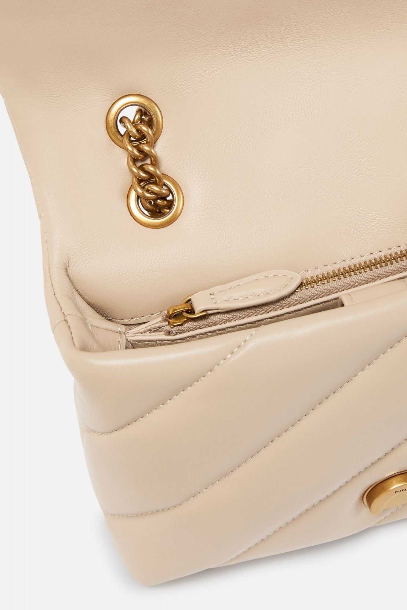 PINKO LOVE MINI PUFF CL SHEEP en color BEIS (4)