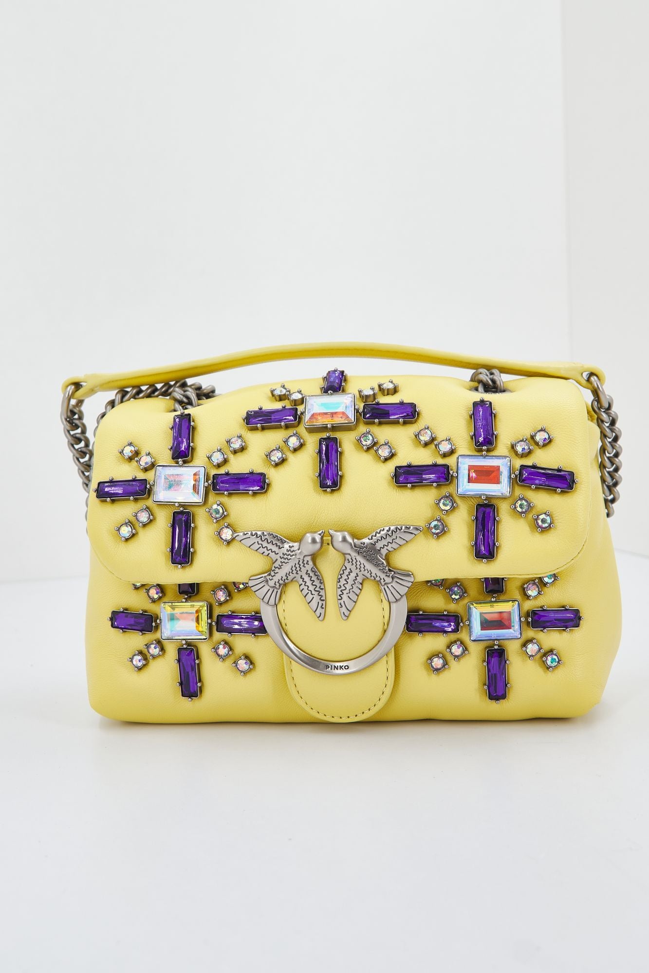 PINKO LOVE MINI PUFF CL SHEEP en color AMARILLO (1)