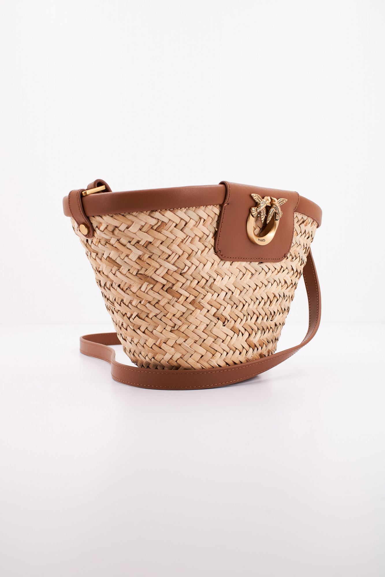 PINKO LOVE SUMMER BUCKET en color MARRON (2)
