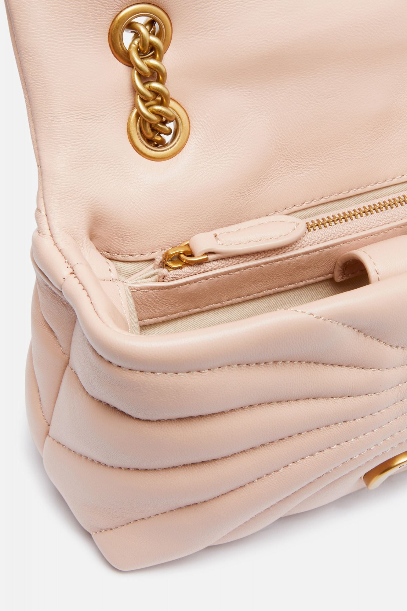PINKO LOVE MINI PUFF CL en color NUDE (4)