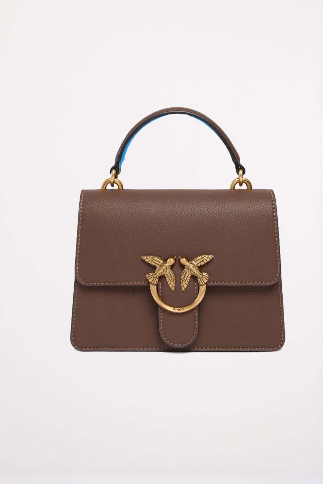 PINKO LOVE ONE TOP HANDLE MIN en color MARRON (1)