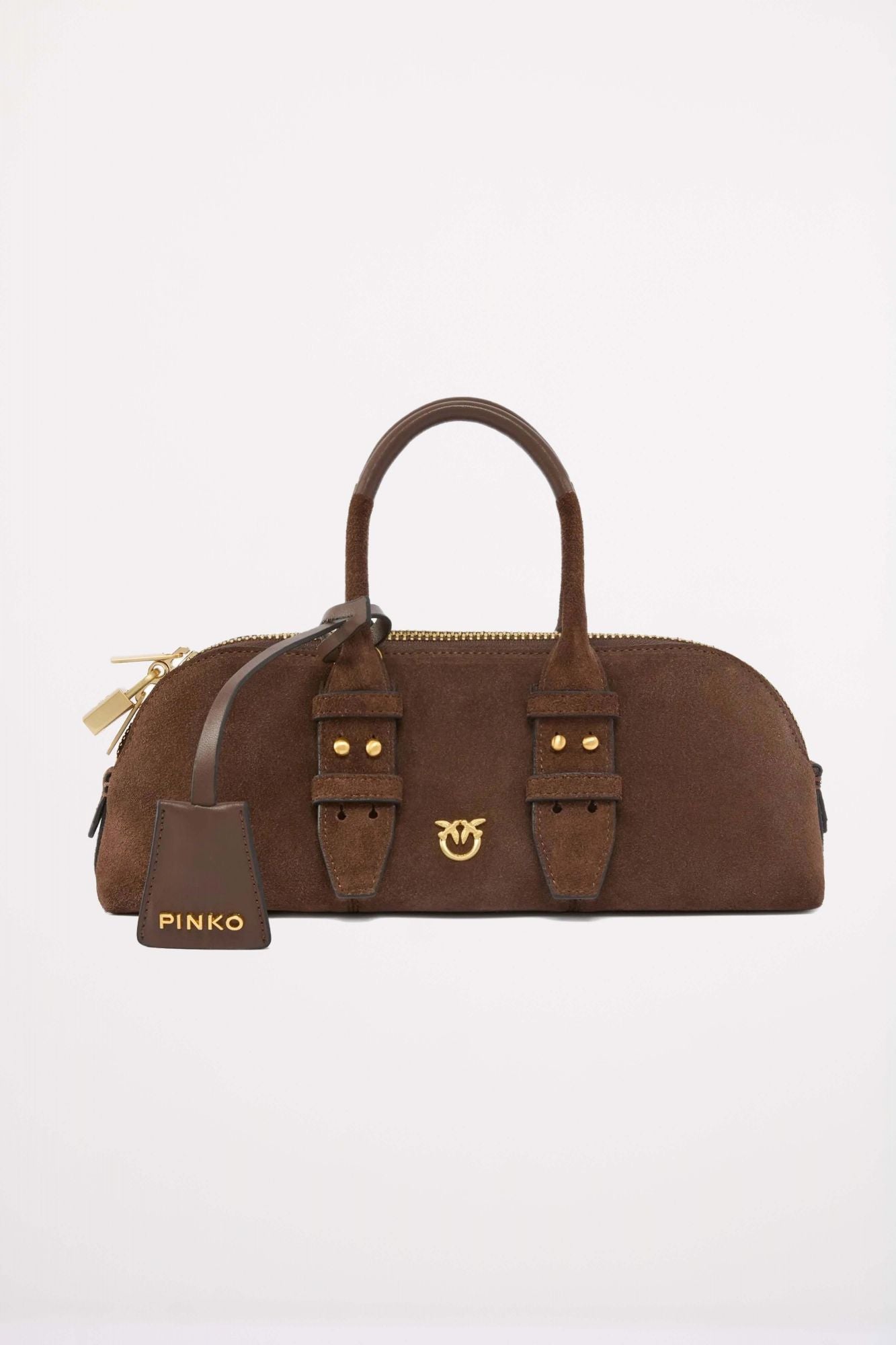 PINKO BOWLING BAG BAGUETTE SU en color MARRON (1)