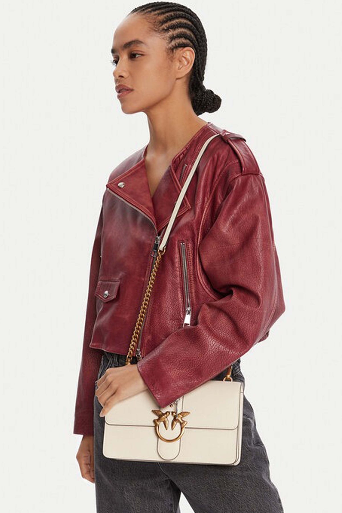 PINKO LOVE ONE CLASSIC ST. CL en color BEIS (1)