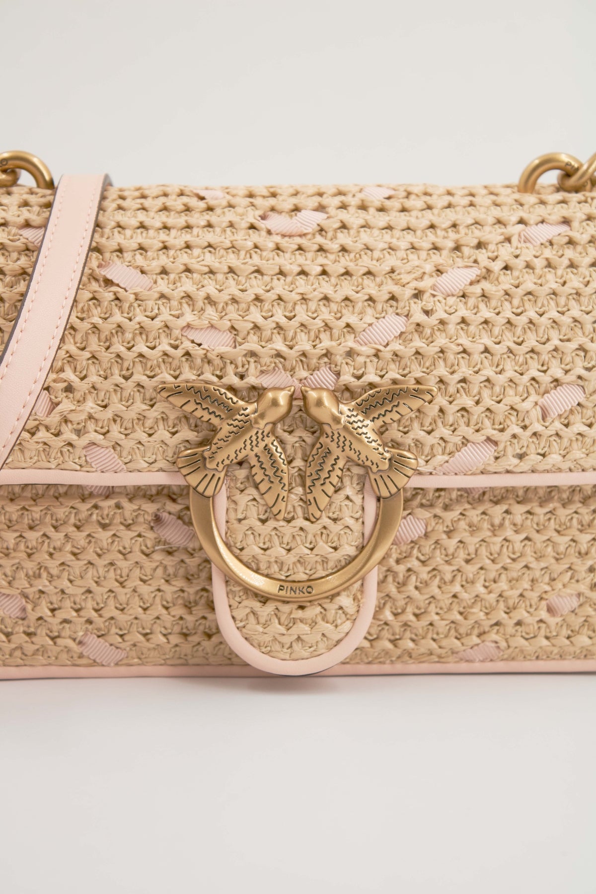 PINKO LOVE ONE MINI LIGHT DC en color BEIS (4)