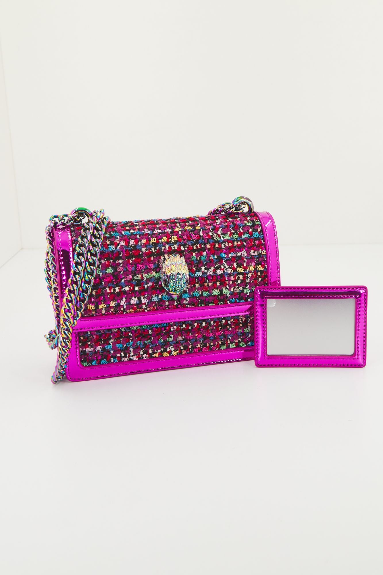 KURT GEIGER LONDON 9540552609K SHOREDITCH SM CROSS BOD en color ROSA (1)