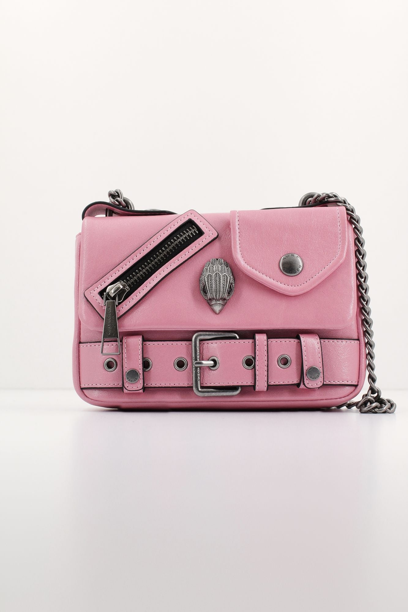 KURT GEIGER LONDON 690-HACKNEY SM BAG en color ROSA (1)