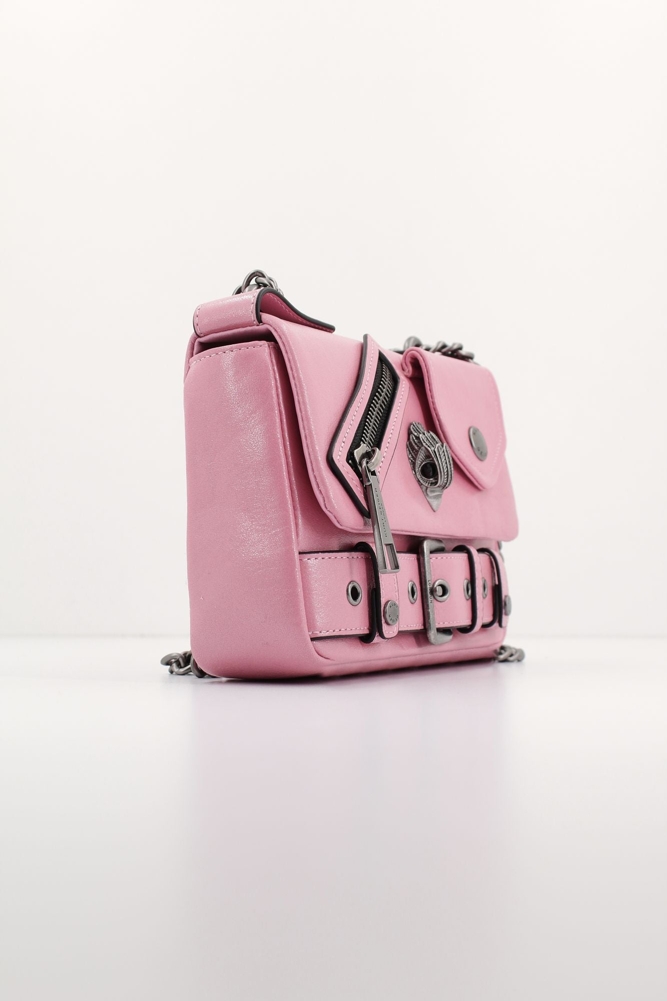 KURT GEIGER LONDON 690-HACKNEY SM BAG en color ROSA (3)