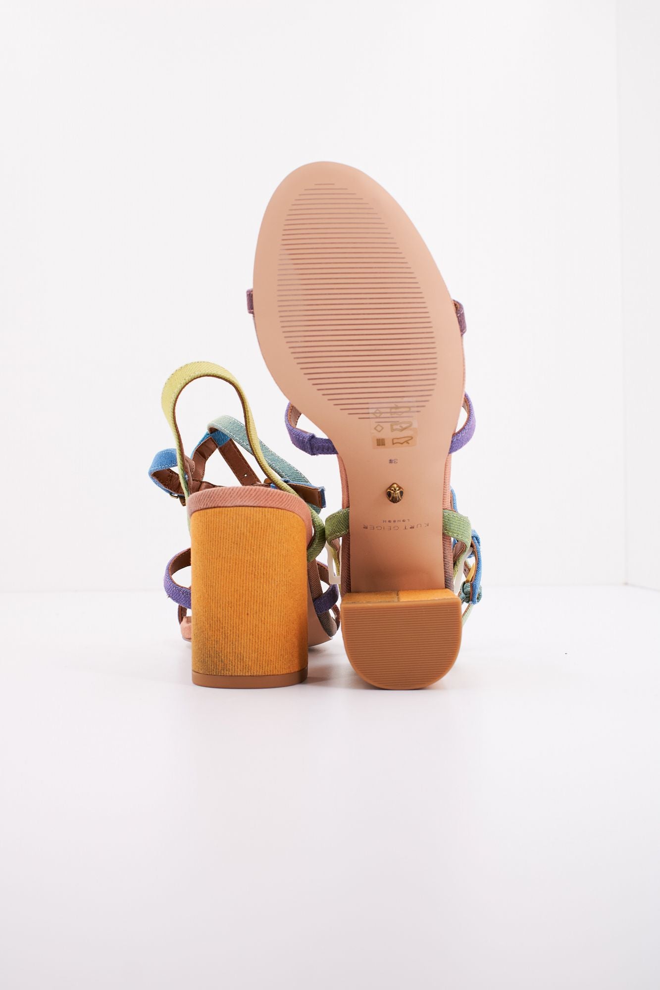 KURT GEIGER LONDON HAMPTON BLOCK GLADIATOR en color MULTICOLOR (4)