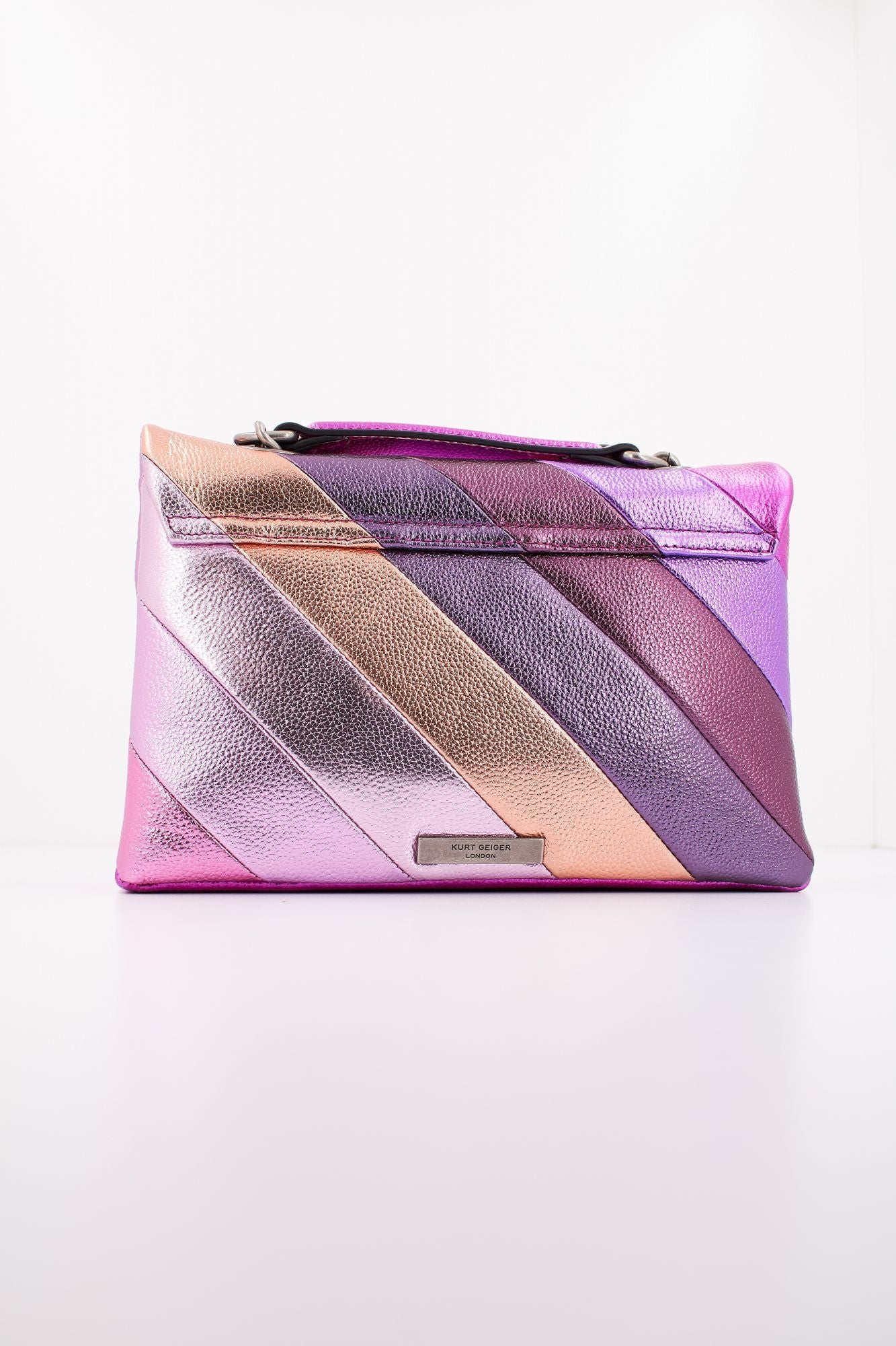 KURT GEIGER LONDON KENSINGTON LEATHER en color ROSA (3)