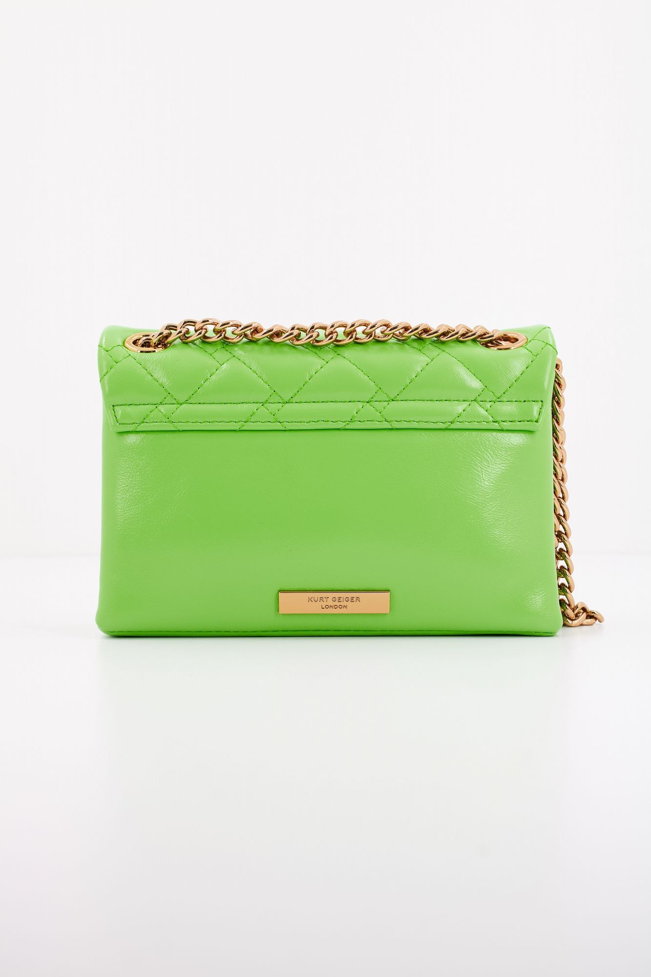 KURT GEIGER LONDON LEATHER MINI KENSINGTON en color VERDE (3)