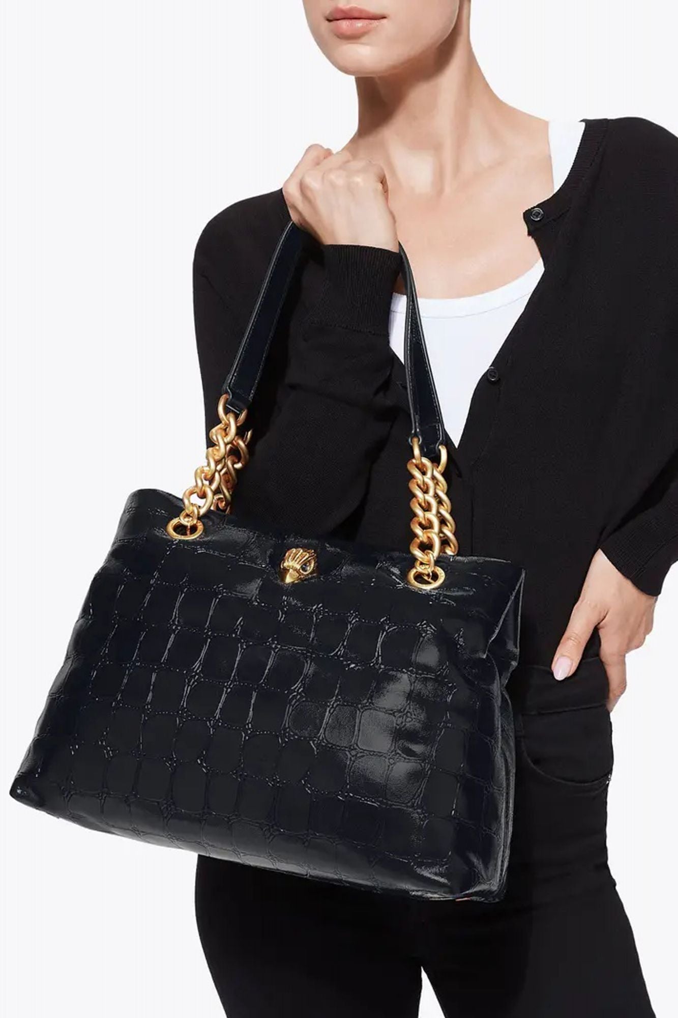 KURT GEIGER LONDON kensington tote bag en color NEGRO (4)