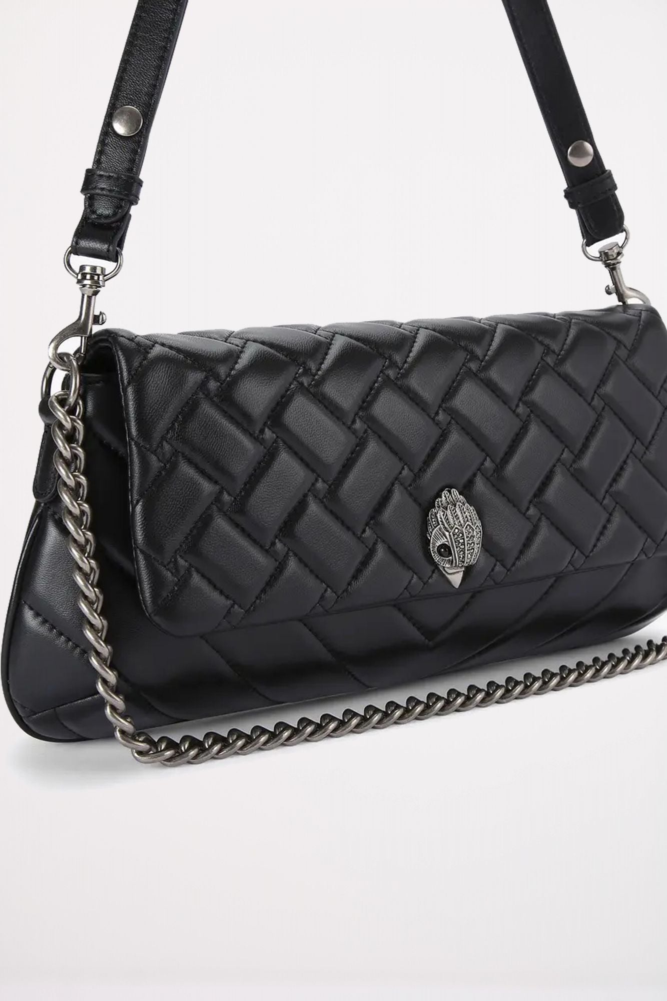 KURT GEIGER LONDON LEATHER LONG KENSTON en color NEGRO (2)