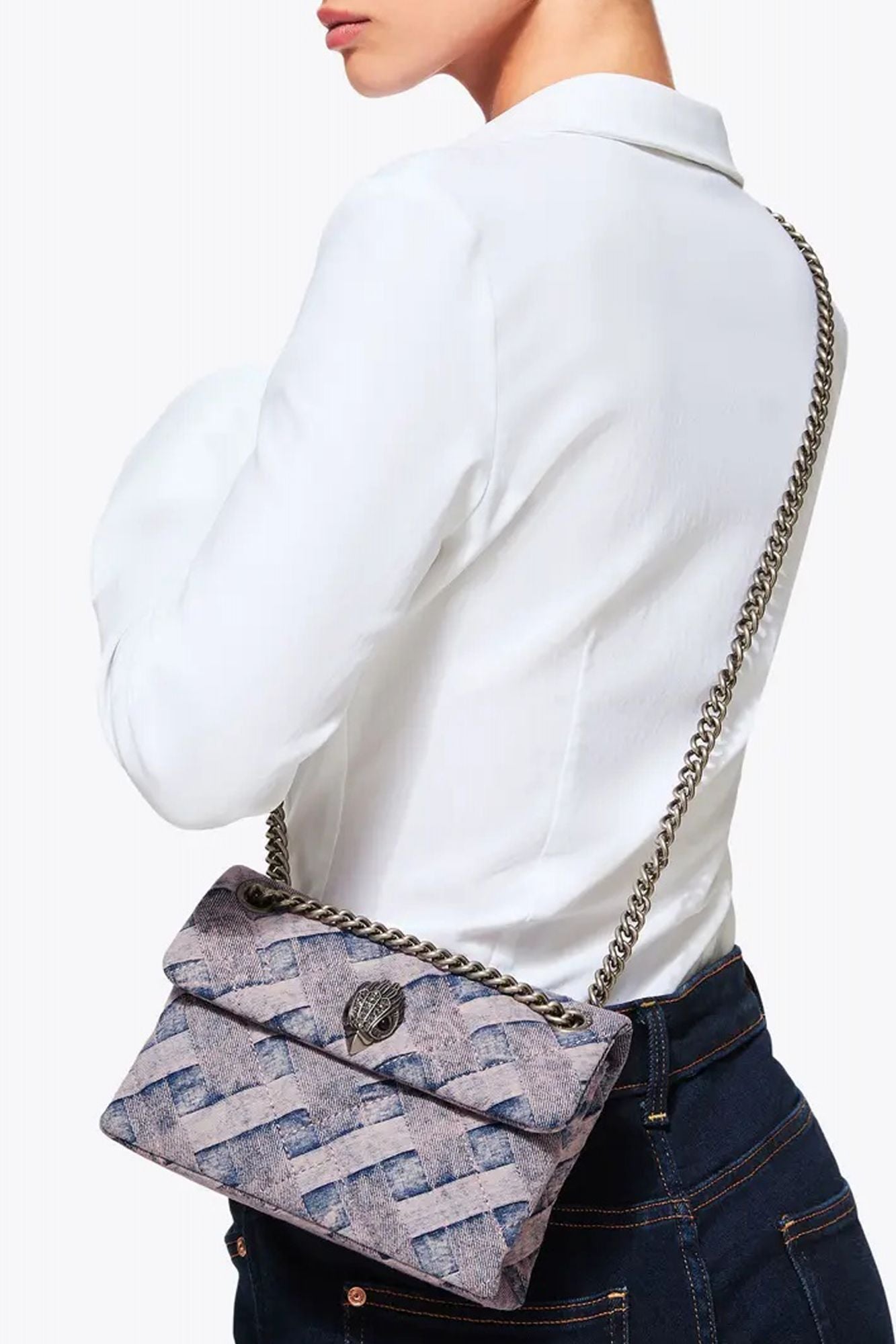KURT GEIGER LONDON MINI KENSINGTON SOFT BAG en color ROSA (4)