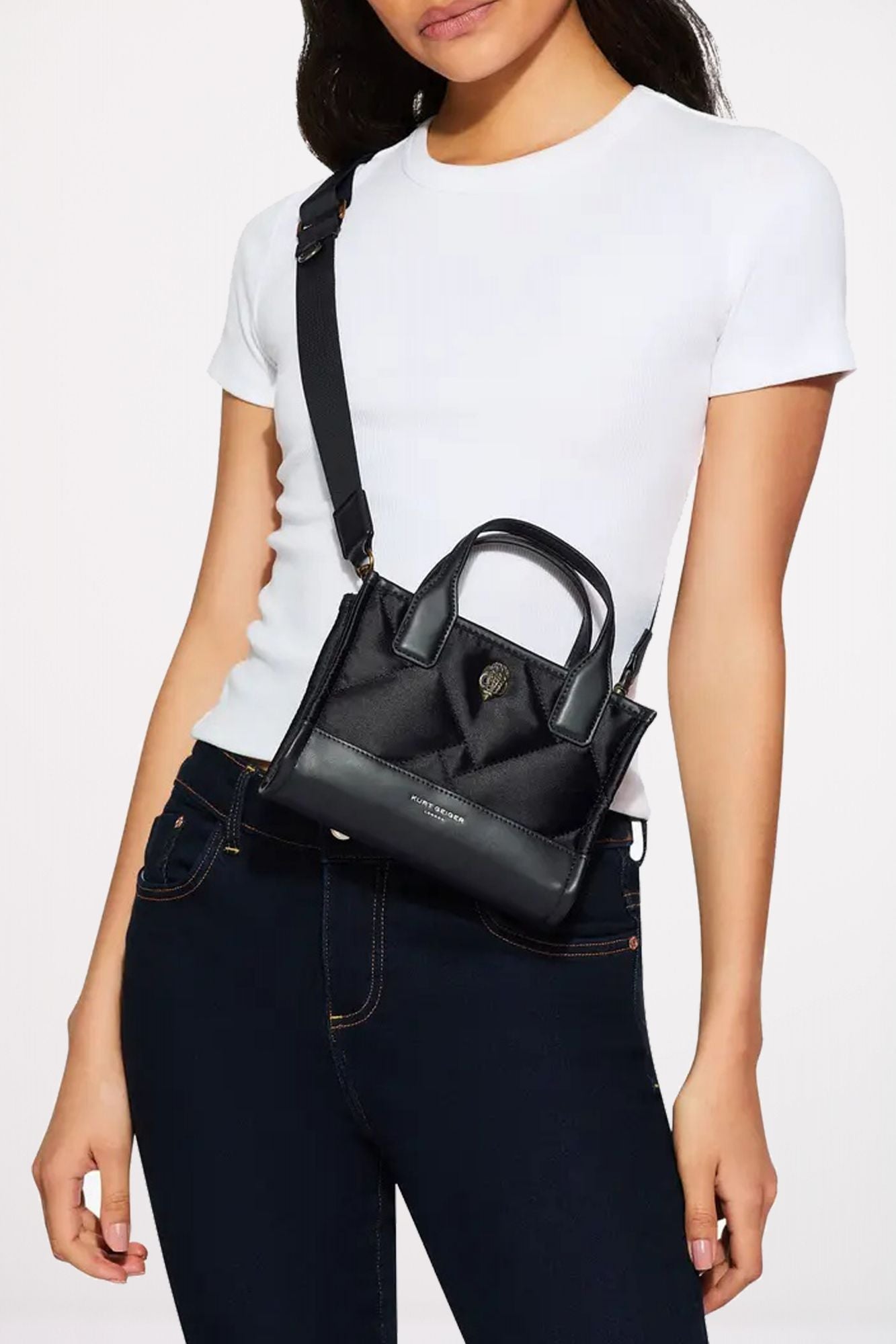 KURT GEIGER LONDON XS RECYLED SQ SHO en color NEGRO (4)