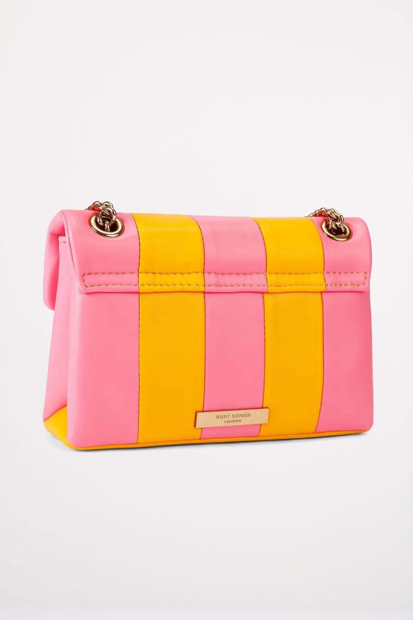 KURT GEIGER LONDON LEATHER MINI KENSINGTON en color ROSA (3)
