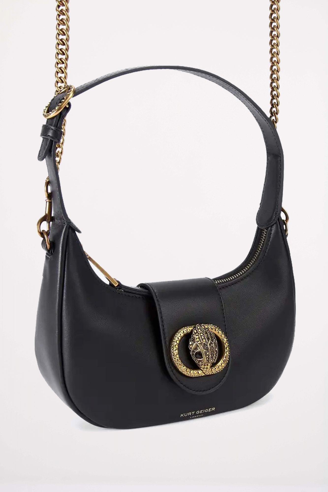 KURT GEIGER LONDON SM CHELSEA HOBO en color NEGRO (2)