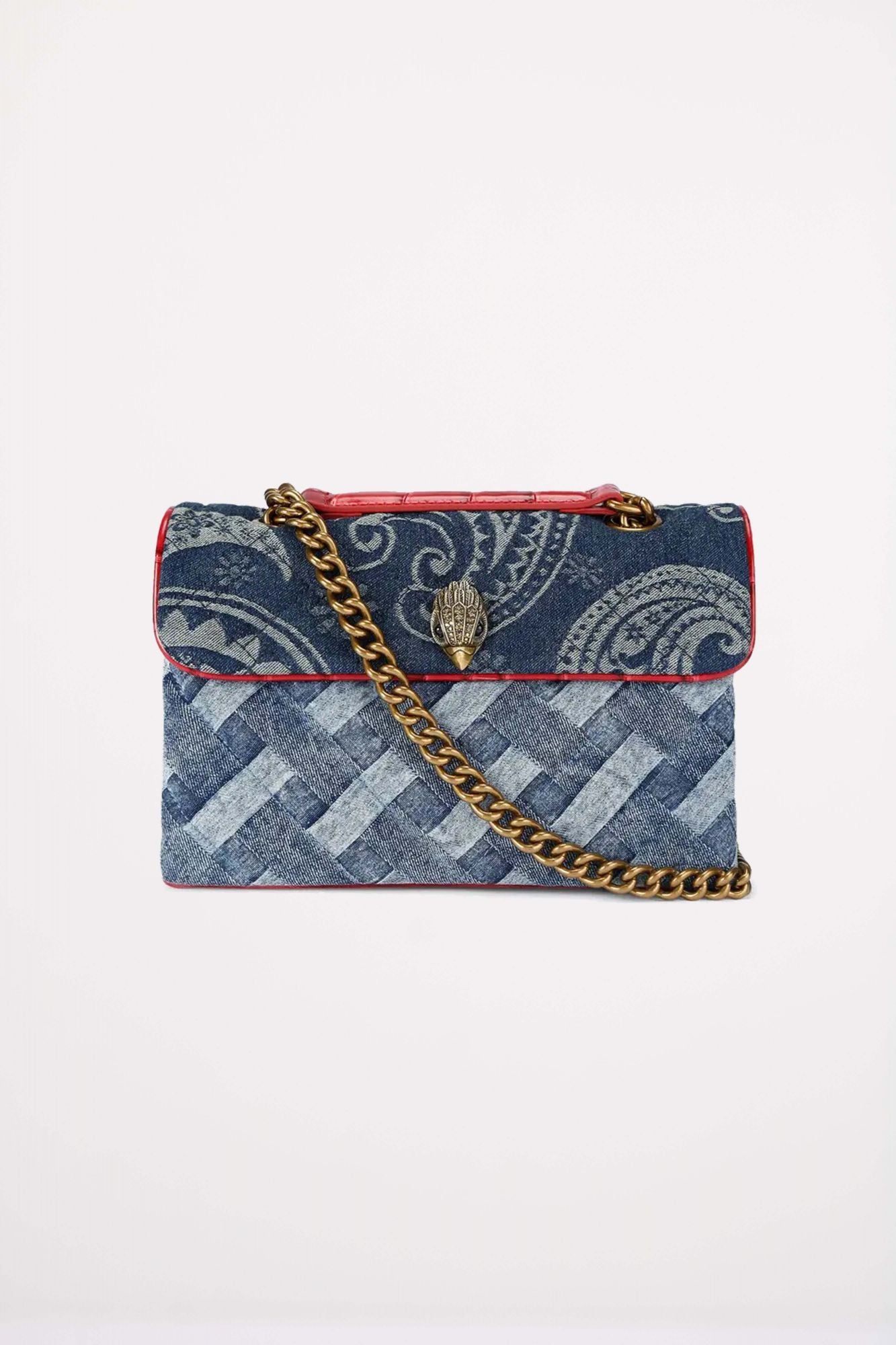 KURT GEIGER LONDON KENSINGTON BAG en color AZUL (1)