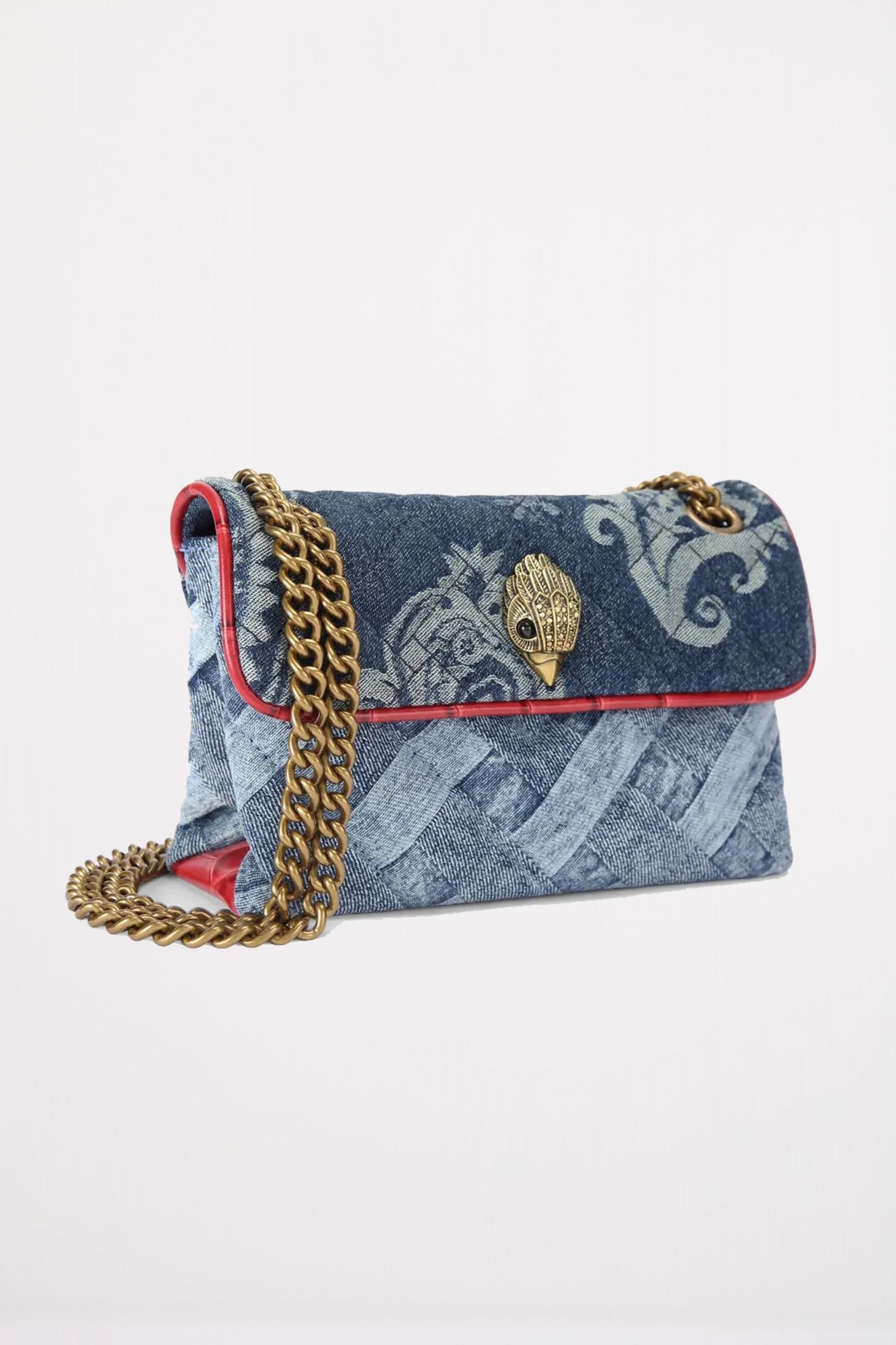 KURT GEIGER LONDON MINI KENSINGTON SOFT BAG en color AZUL (2)