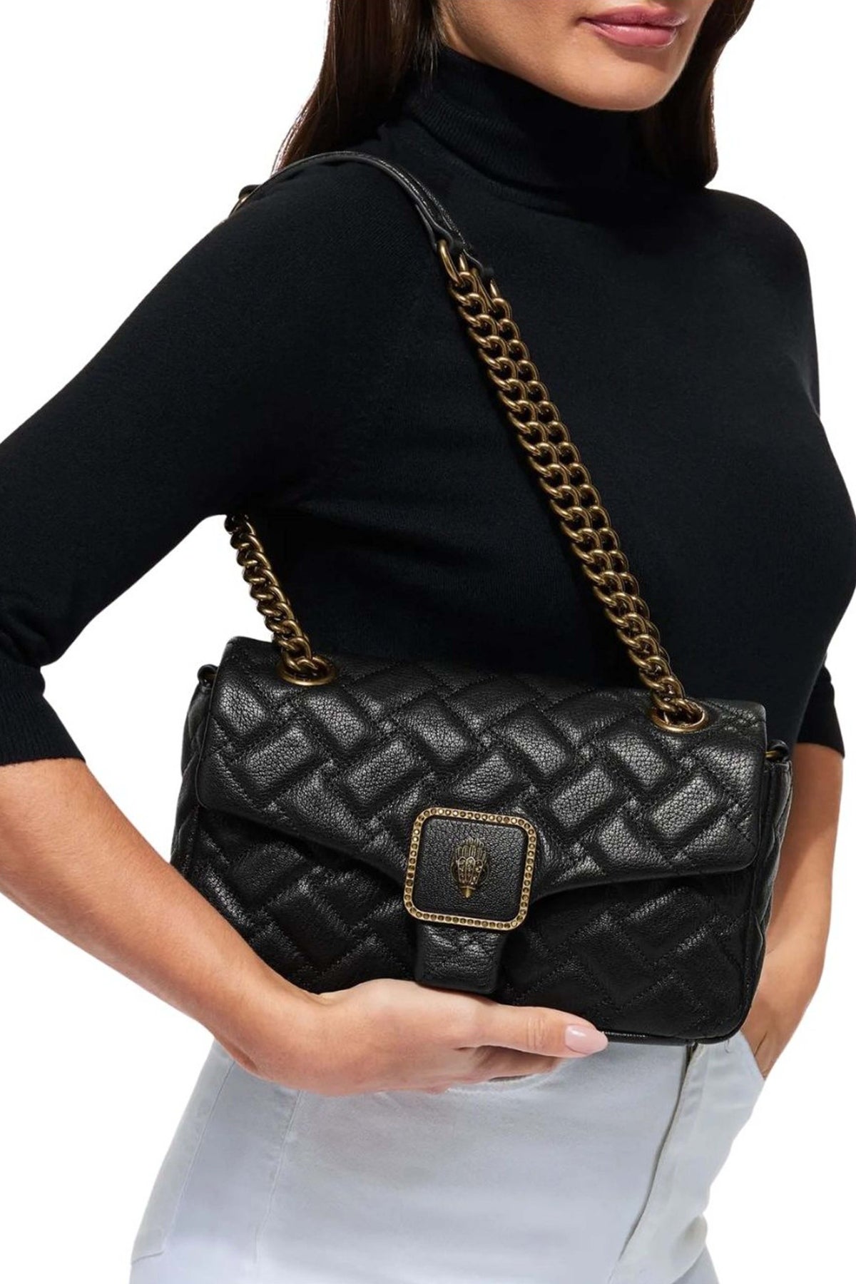 KURT GEIGER LONDON MINI PIMLICO BAG en color NEGRO (1)