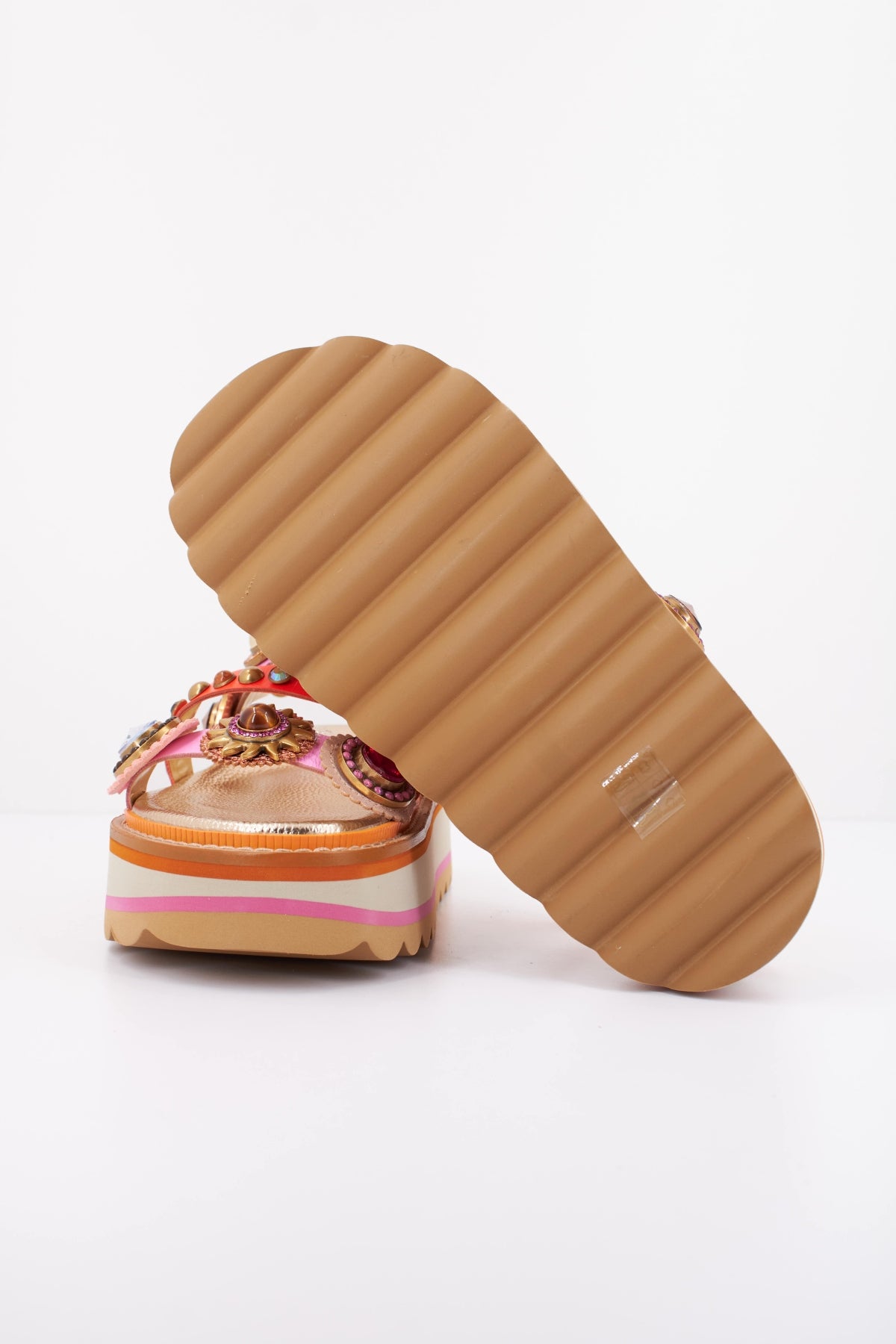 KURT GEIGER LONDON OCTAVIA SLING PLATFORM en color MULTICOLOR (5)