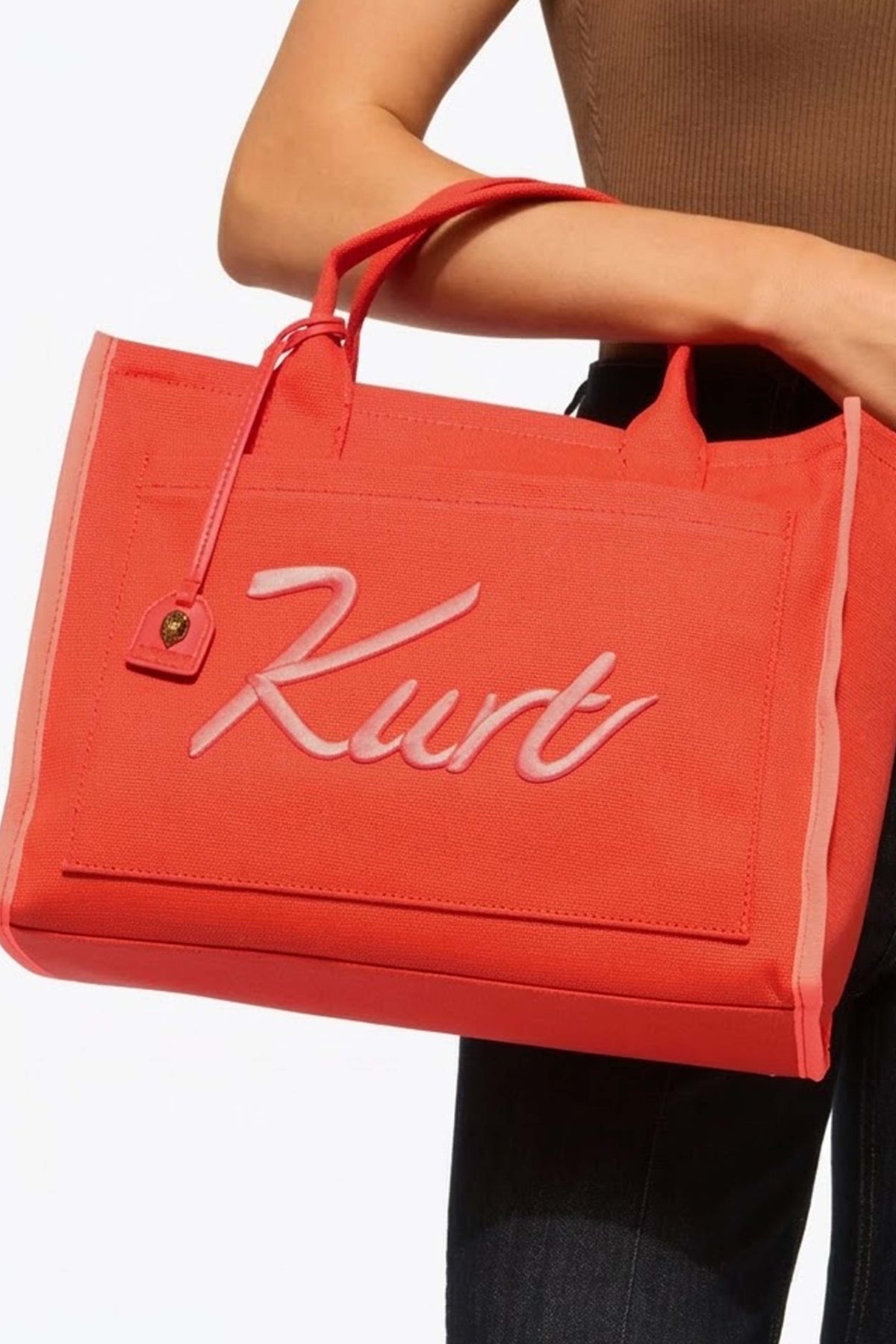 KURT GEIGER LONDON KURT TOTE en color NARANJA (3)