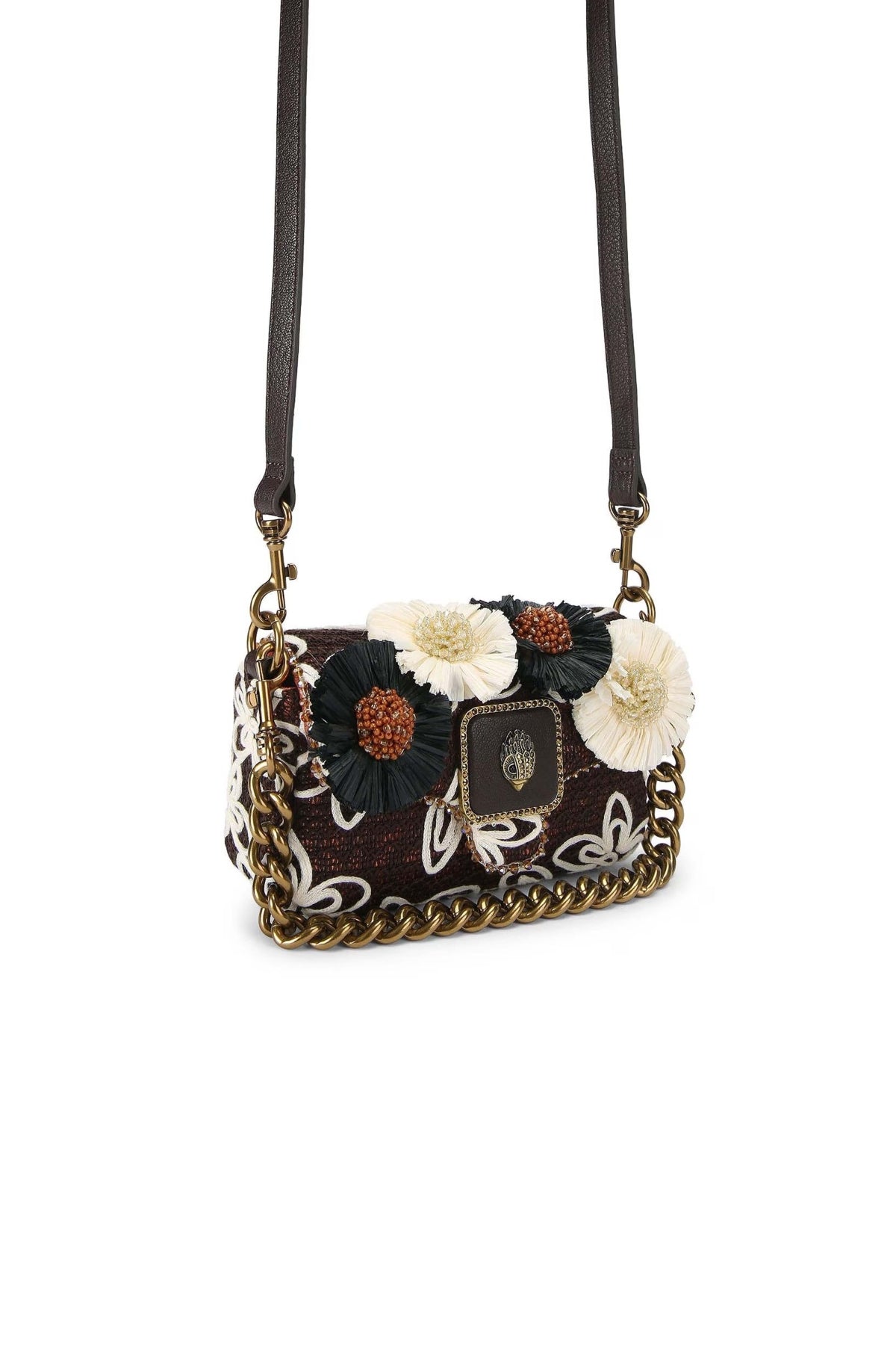KURT GEIGER LONDON MINI PIMLICO FLOWER ST en color MARRON (3)
