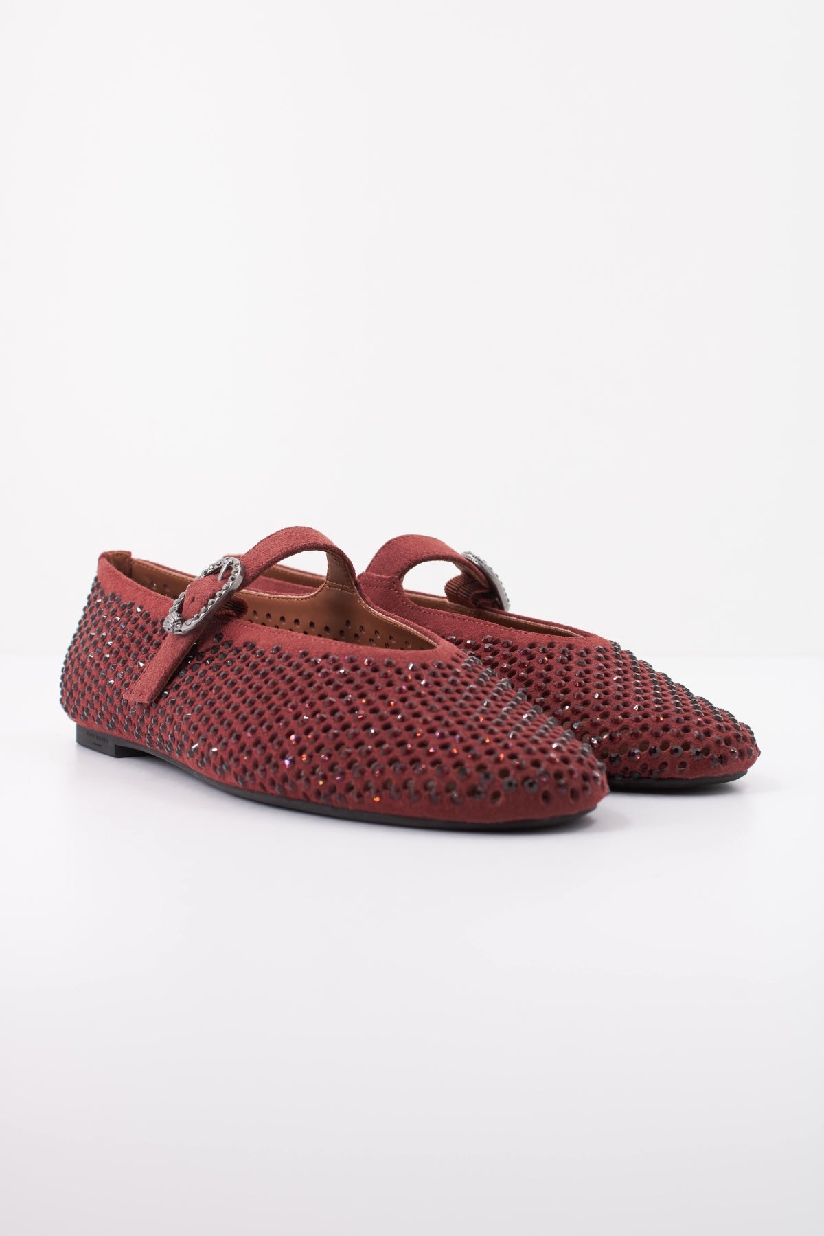 KURT GEIGER LONDON 2656354209K MAYFAIR BALLET FLAT en color BURDEOS (2)