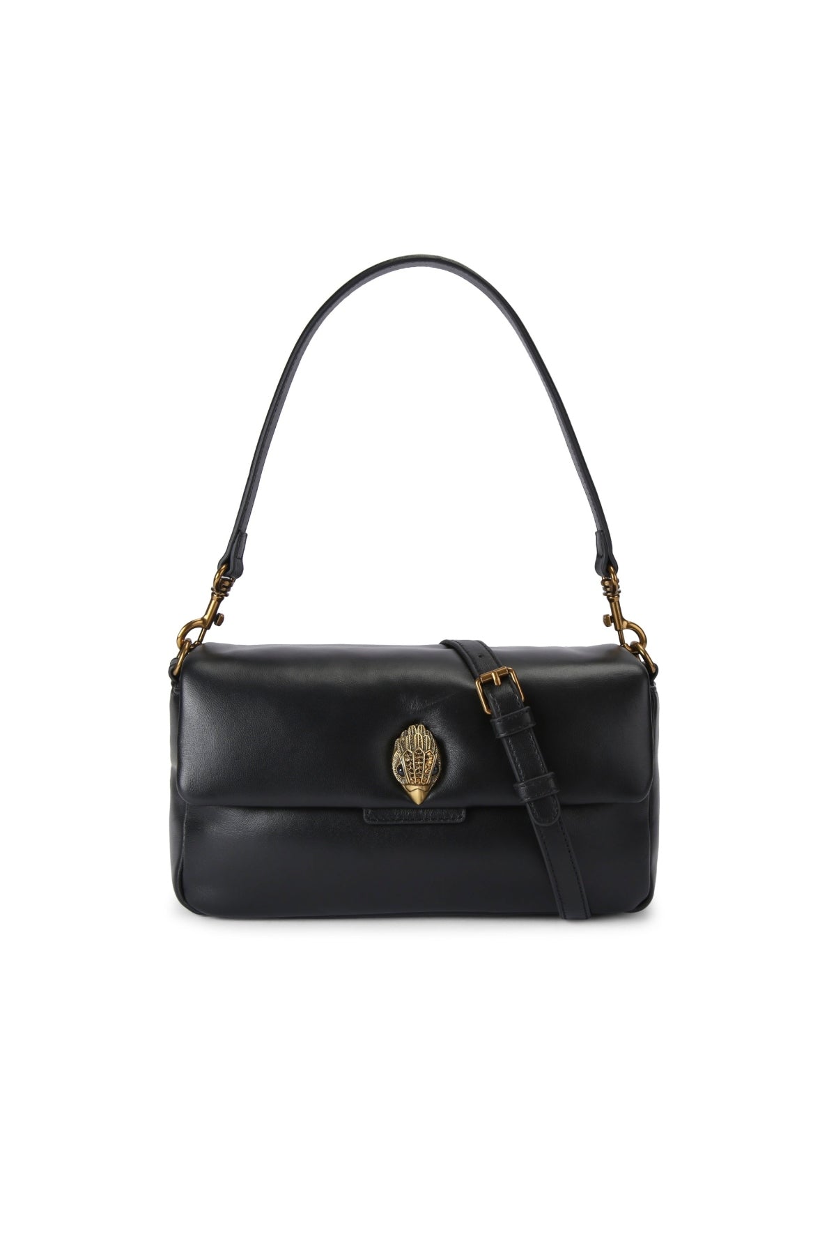 KURT GEIGER LONDON LEATHER OXFORD BAG en color NEGRO (1)