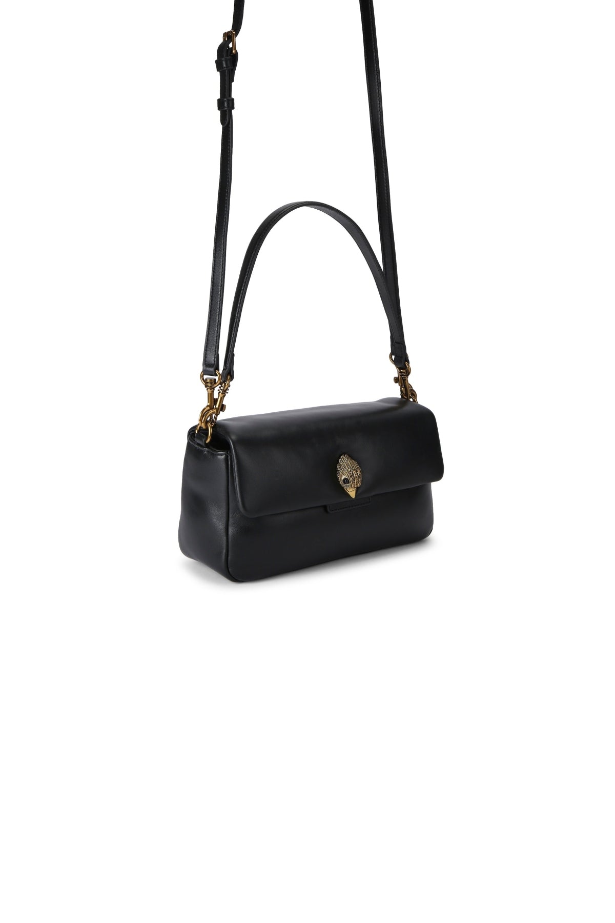KURT GEIGER LONDON LEATHER OXFORD BAG en color NEGRO (4)
