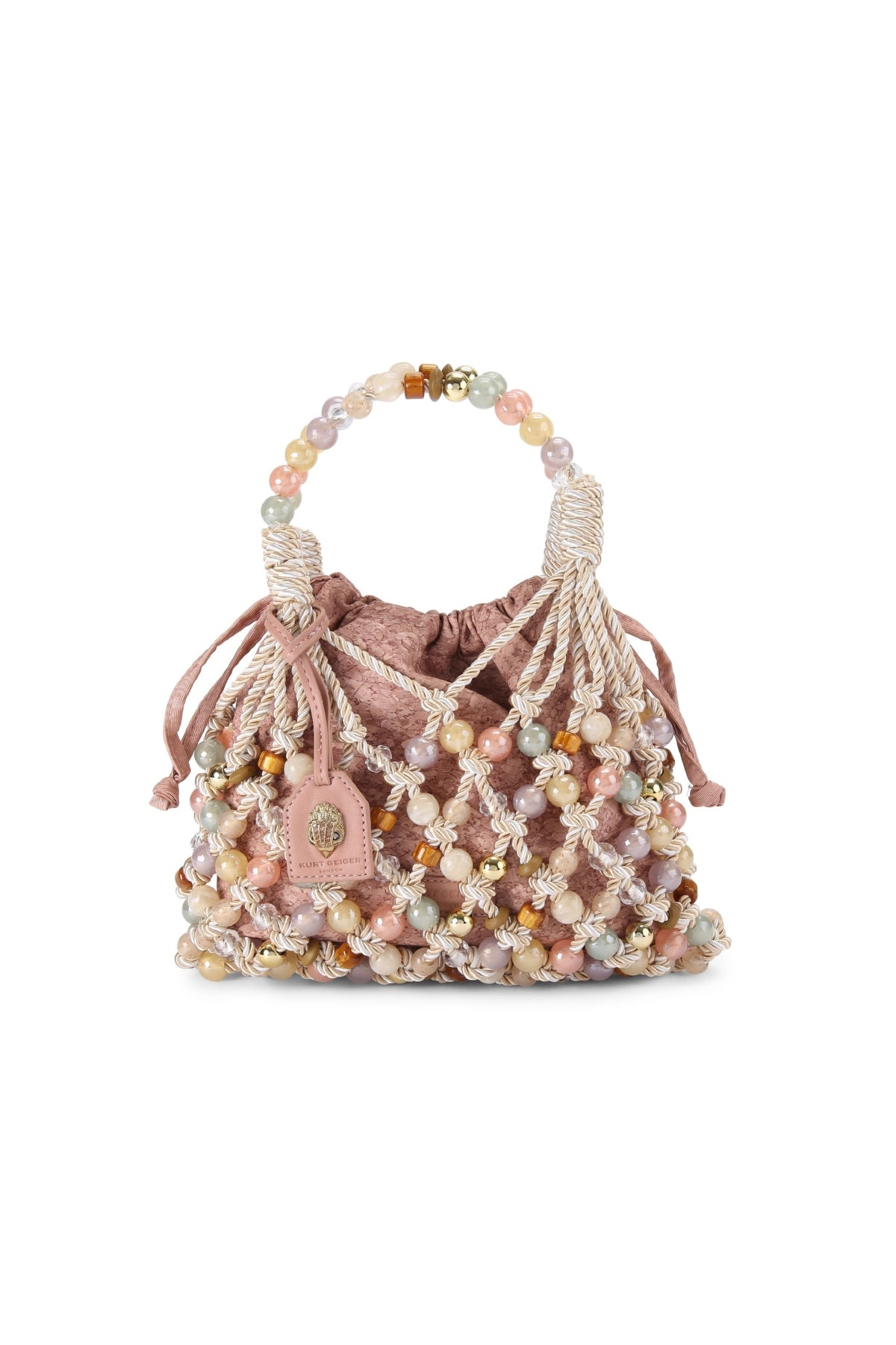 KURT GEIGER LONDON MACRAME ROPE BAG en color BEIS (2)