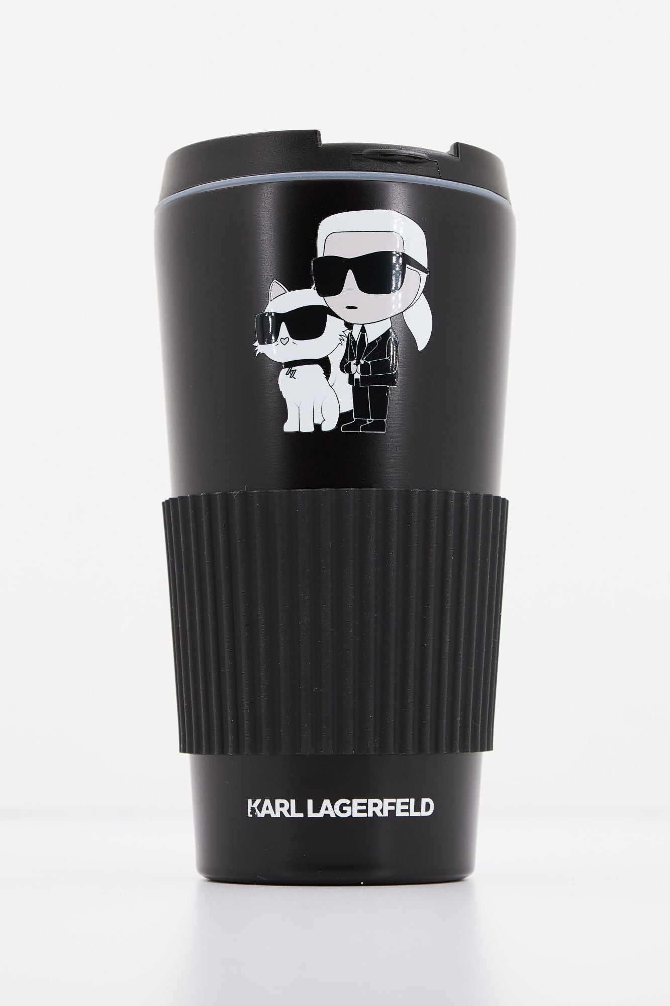 KARL LAGERFELD K/IKONIK 2.0 TRAVEL MUG en color NEGRO (1)