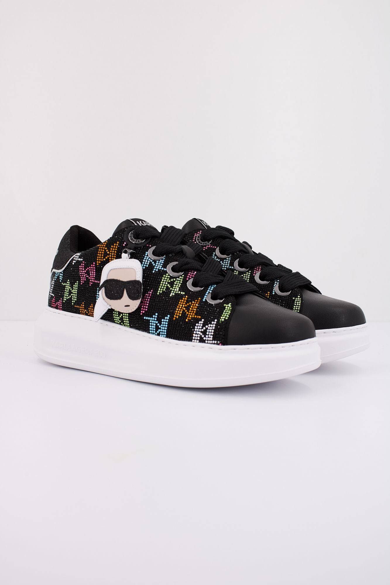 KARL LAGERFELD KAPRI NFT PENDANT RHINESTO en color NEGRO (2)