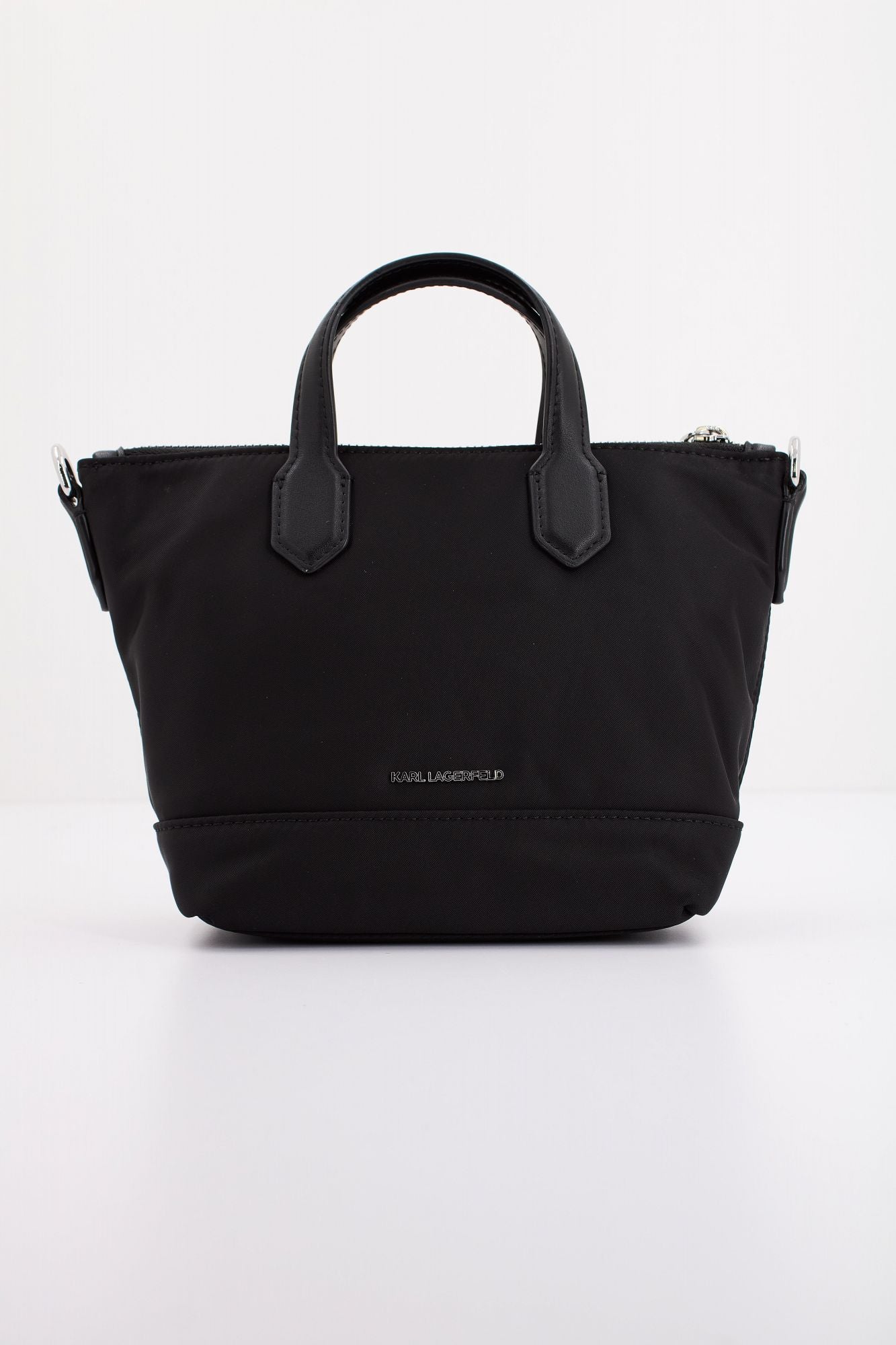 KARL LAGERFELD K/SIGNATURE NYLON SM TOTE en color NEGRO (3)