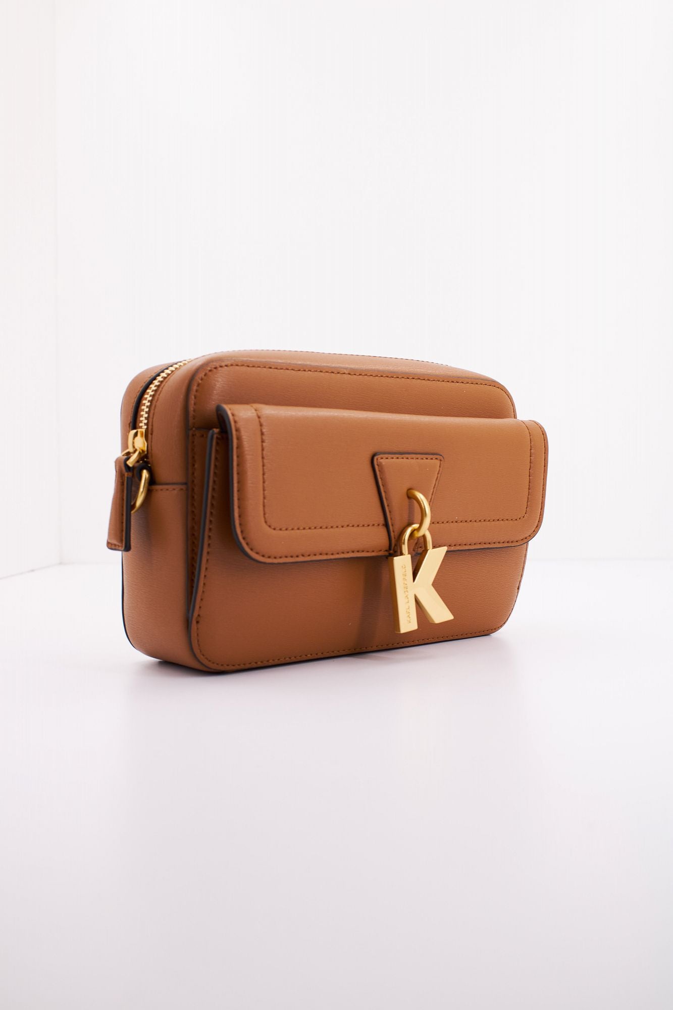 KARL LAGERFELD K/LOCK CAMERABAG en color MARRON (2)