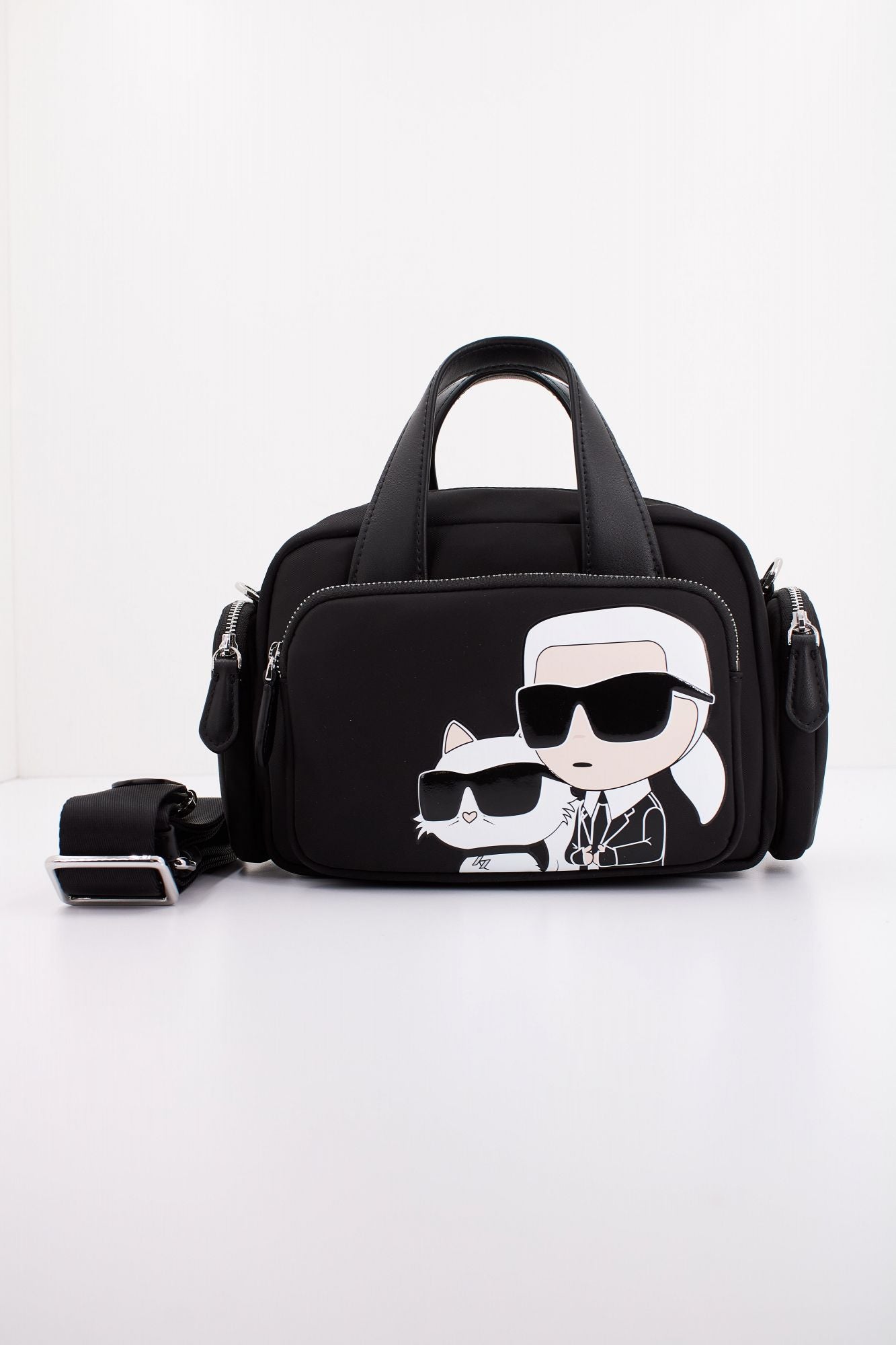 KARL LAGERFELD K/IKONIK 2.0 NYLON MD CB X en color NEGRO (1)