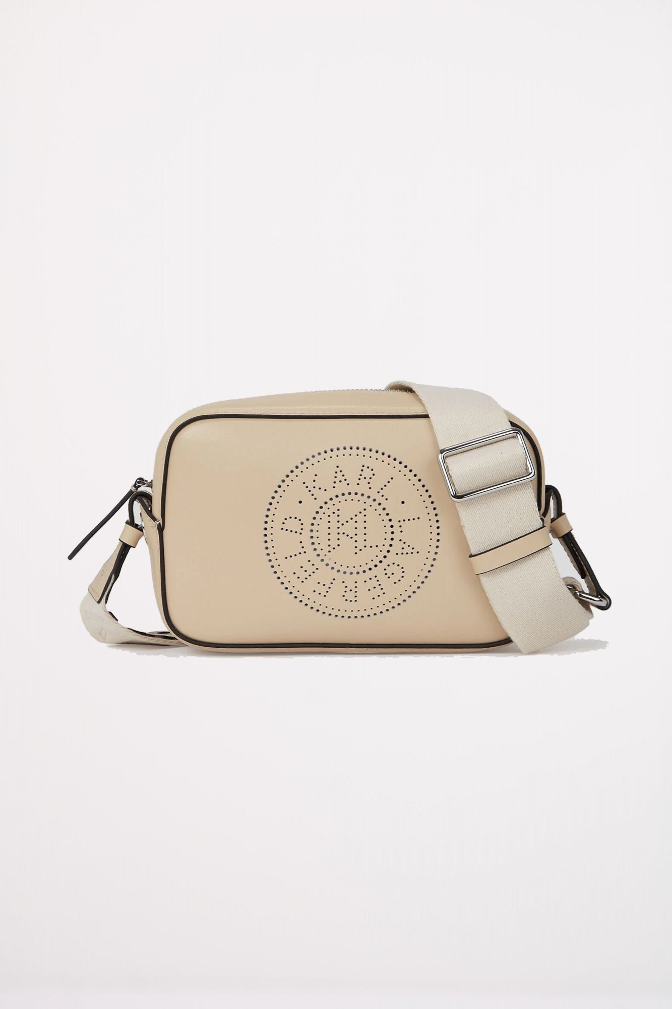KARL LAGERFELD CIRLCE CAMERA BAG PERFORAT en color BEIS (1)