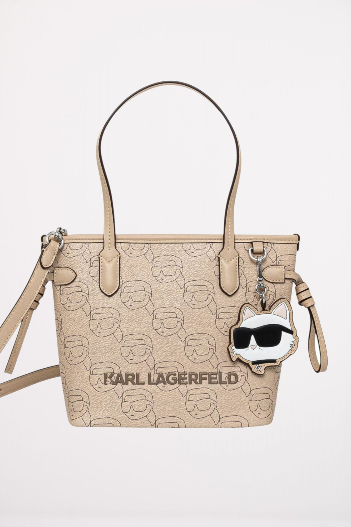 KARL LAGERFELD IKON MOO CC SM TOTE en color BEIS (1)